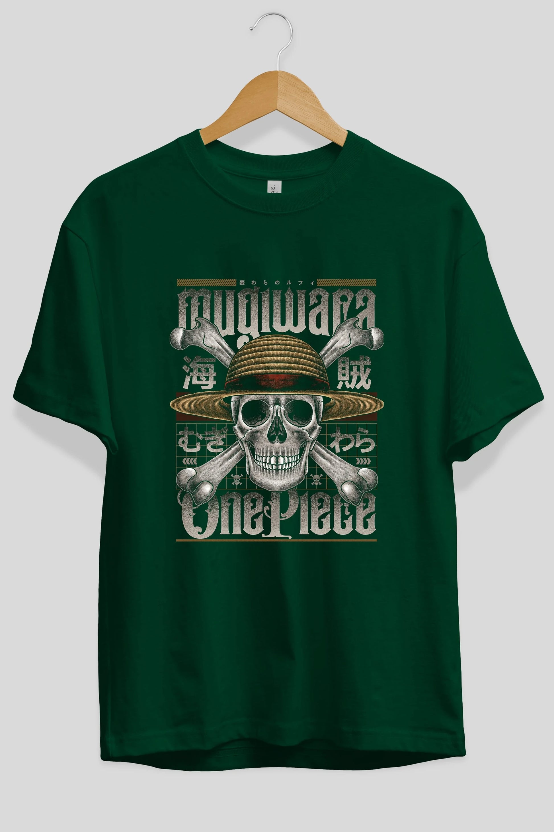 ONE PIECE (2) Anime Ön Baskılı Oversize t-shirt %100 pamuk Erkek Kadın Unisex