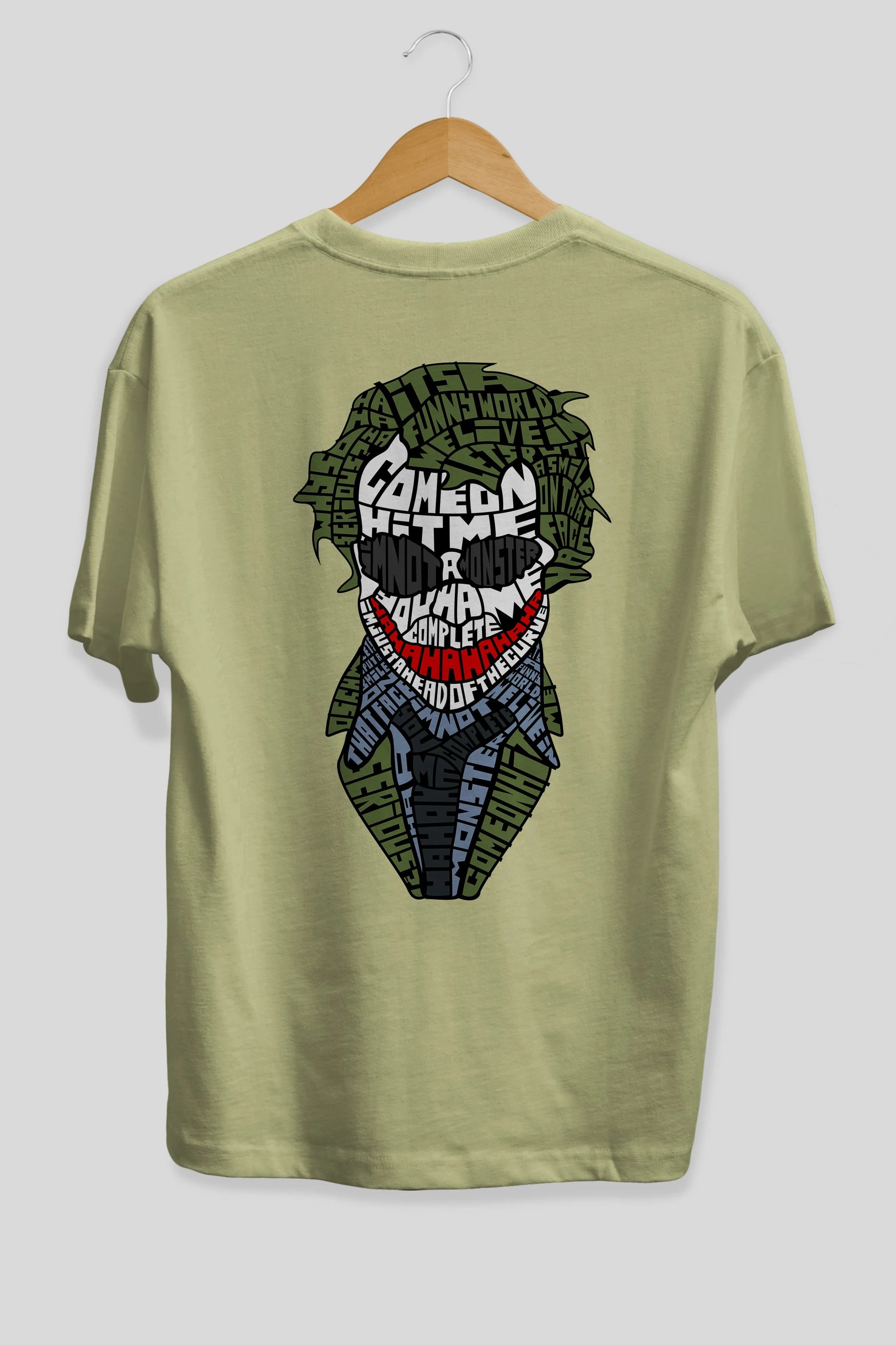 Why So Serious Arka Baskılı Oversize t-shirt %100 pamuk Erkek Kadın Unisex