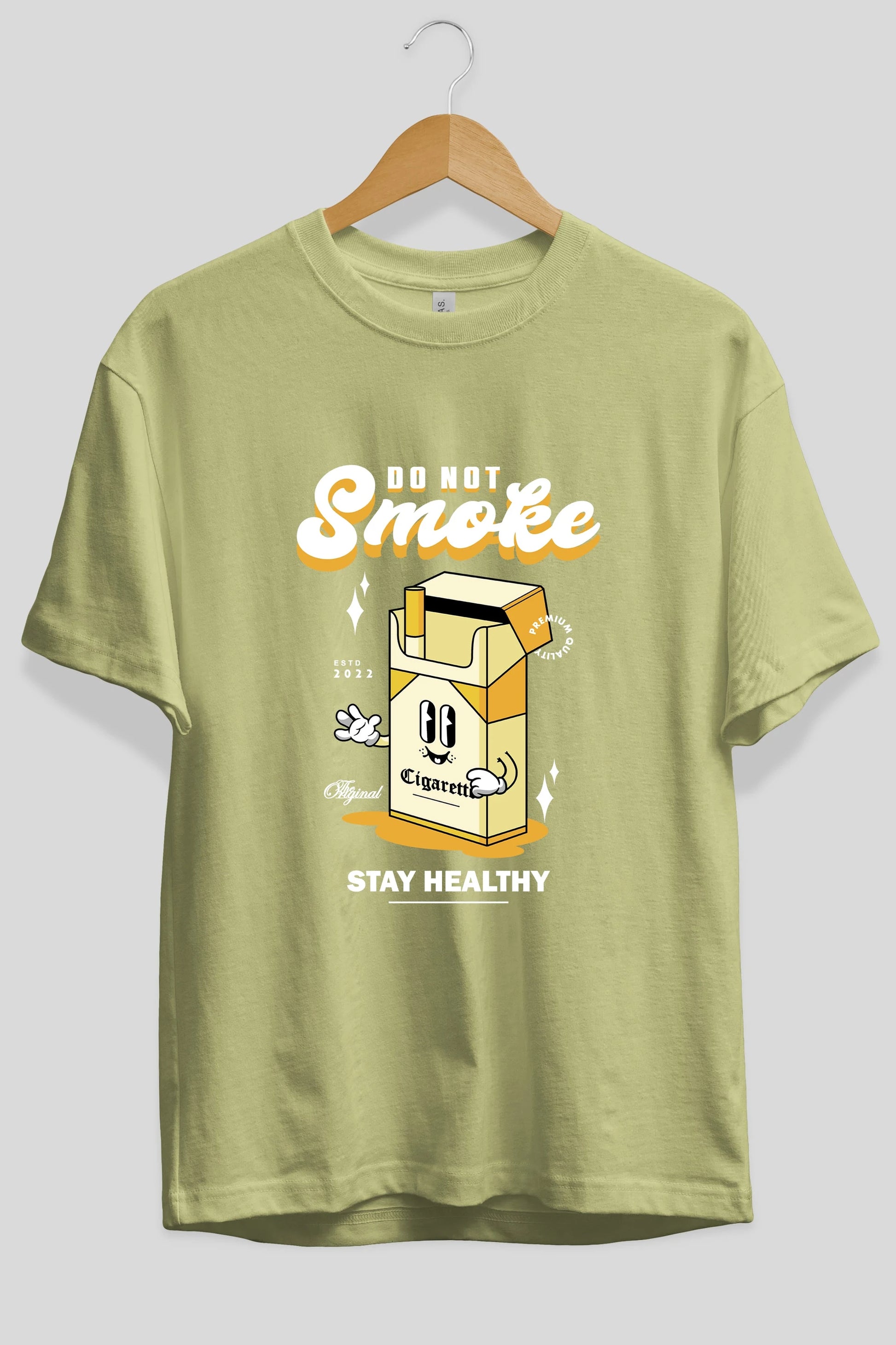 Do Not Smoke Ön Baskılı Oversize t-shirt Erkek Kadın Unisex