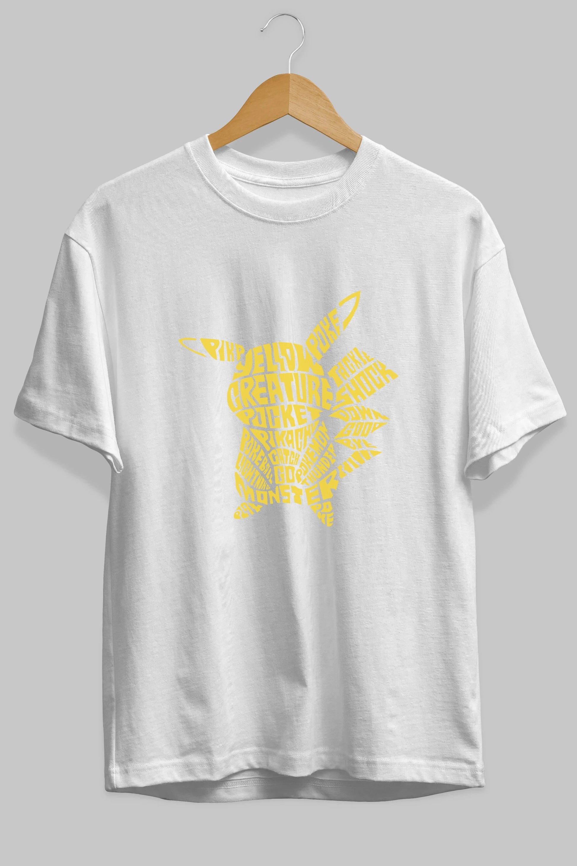 Pocket Monster Ön Baskılı Oversize t-shirt %100 pamuk Erkek Kadın Unisex