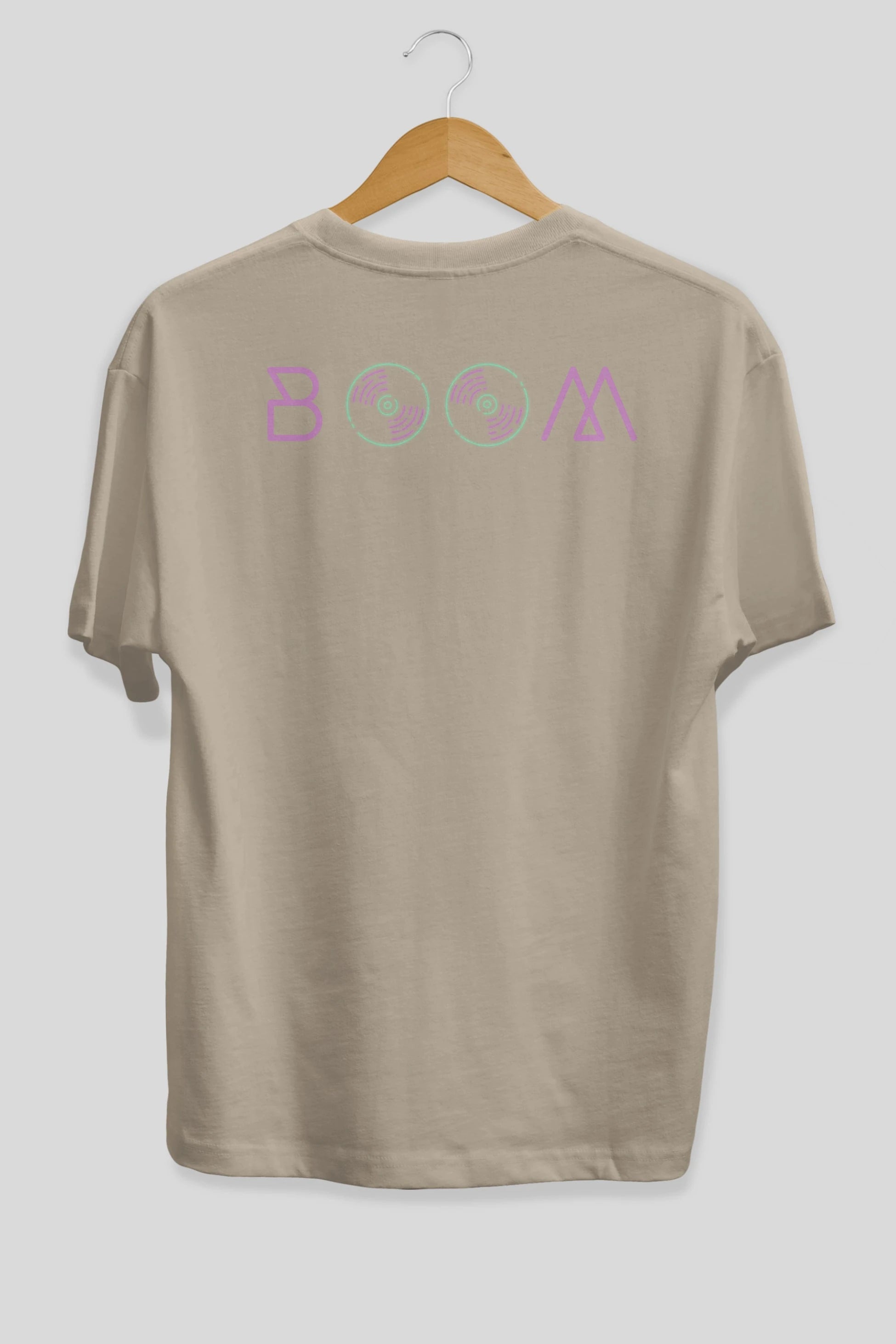 Boom 2 Arka Baskılı Oversize t-shirt Erkek Kadın Unisex