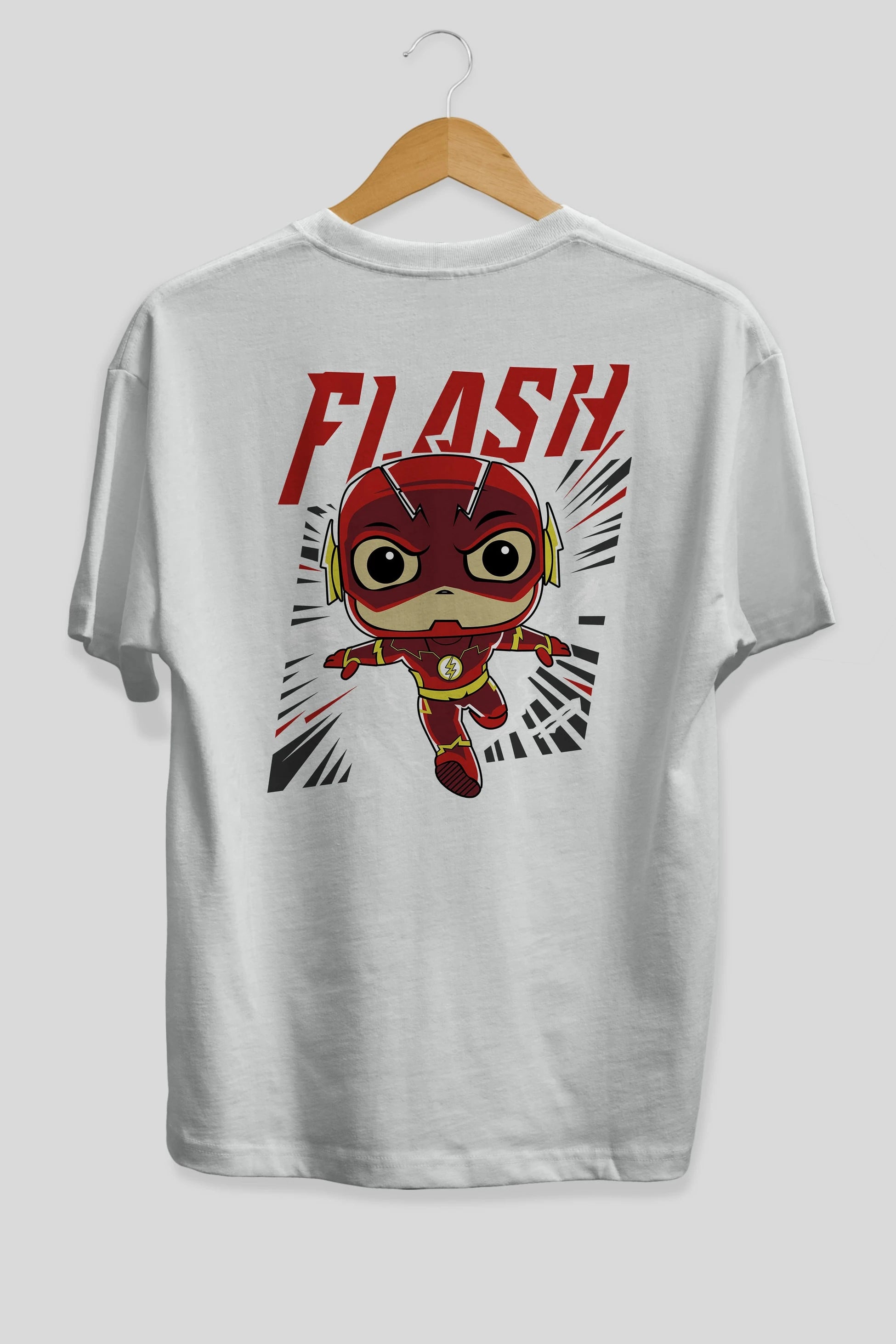 Flash Avengers (4) Arka Baskılı Oversize t-shirt Erkek Kadın Unisex %100 Pamuk Bisiklet Yaka tişort