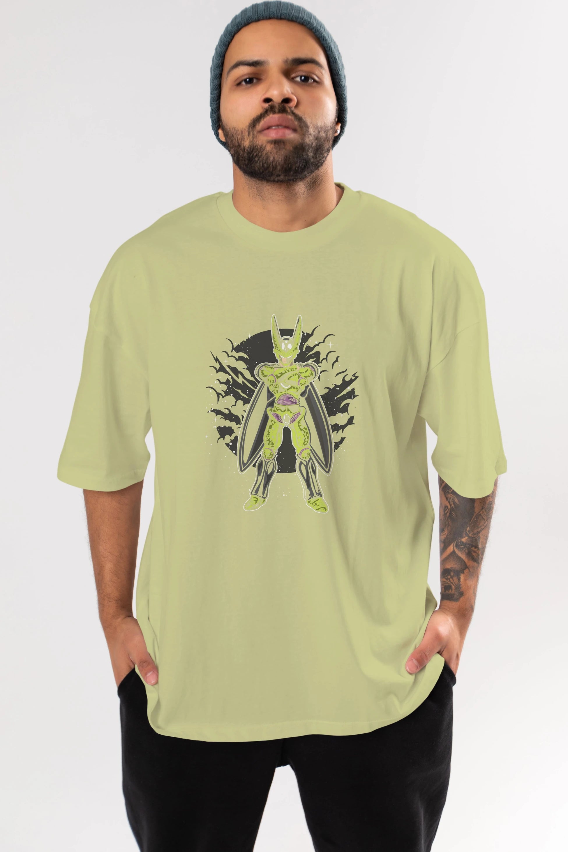 CELL Ön Baskılı Oversize t-shirt Erkek Kadın Unisex %100 Pamuk tişort