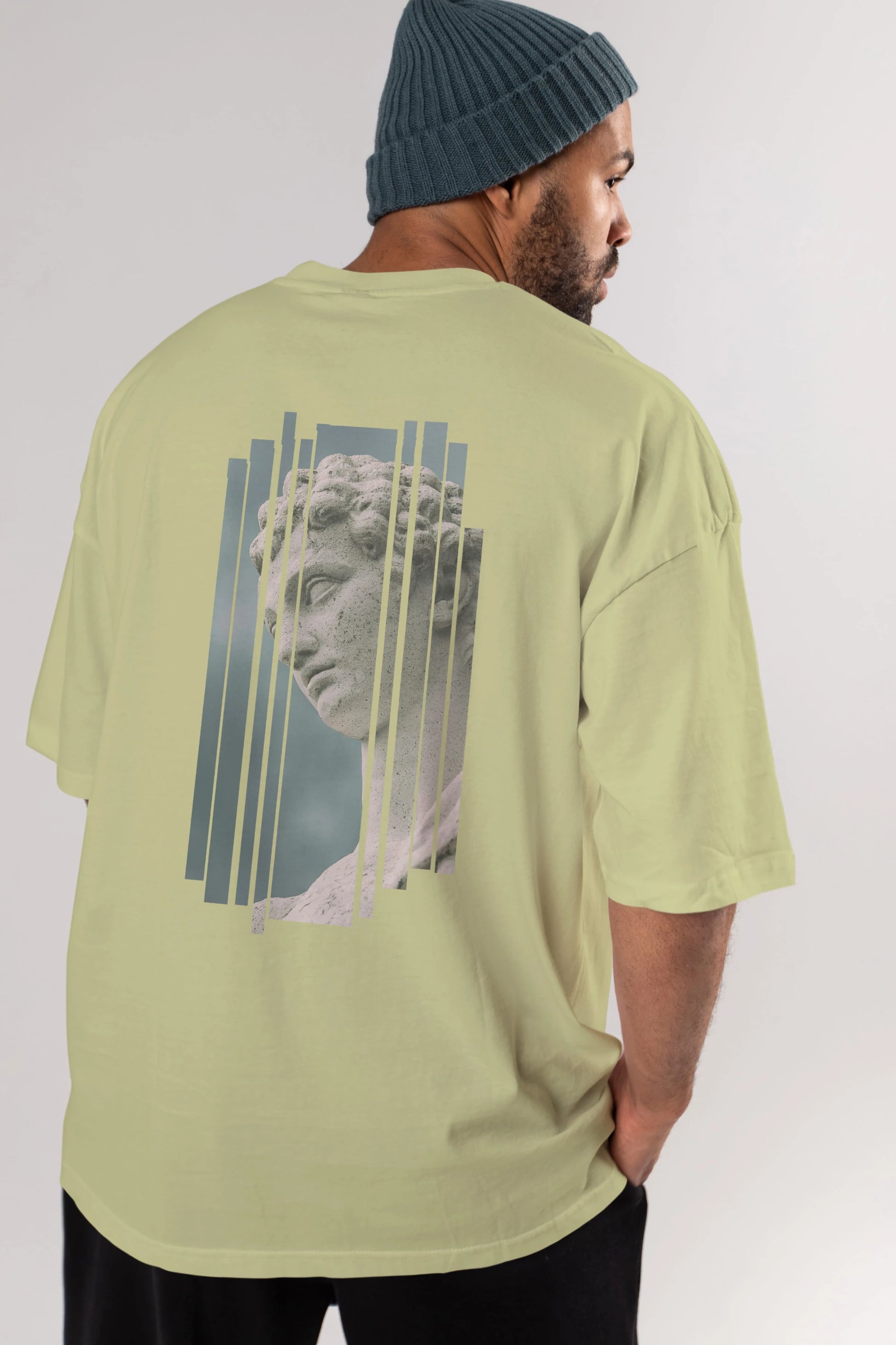Aesthetic Sculpture Art Arka Baskılı Oversize t-shirt Erkek Kadın Unisex
