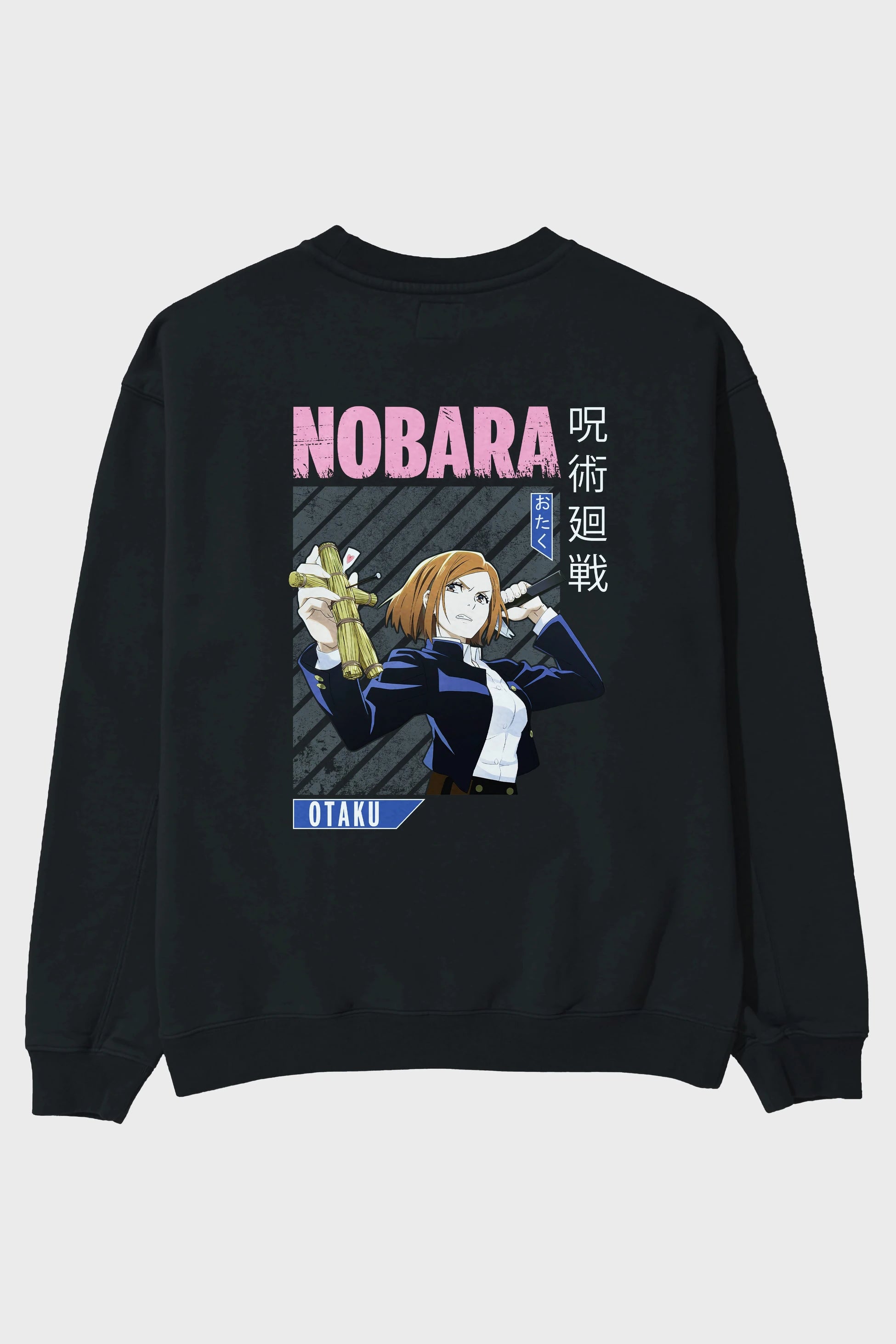 Nobara Kugisaki 6 Anime Arka Baskılı Oversize Sweatshirt Erkek Kadın Unisex