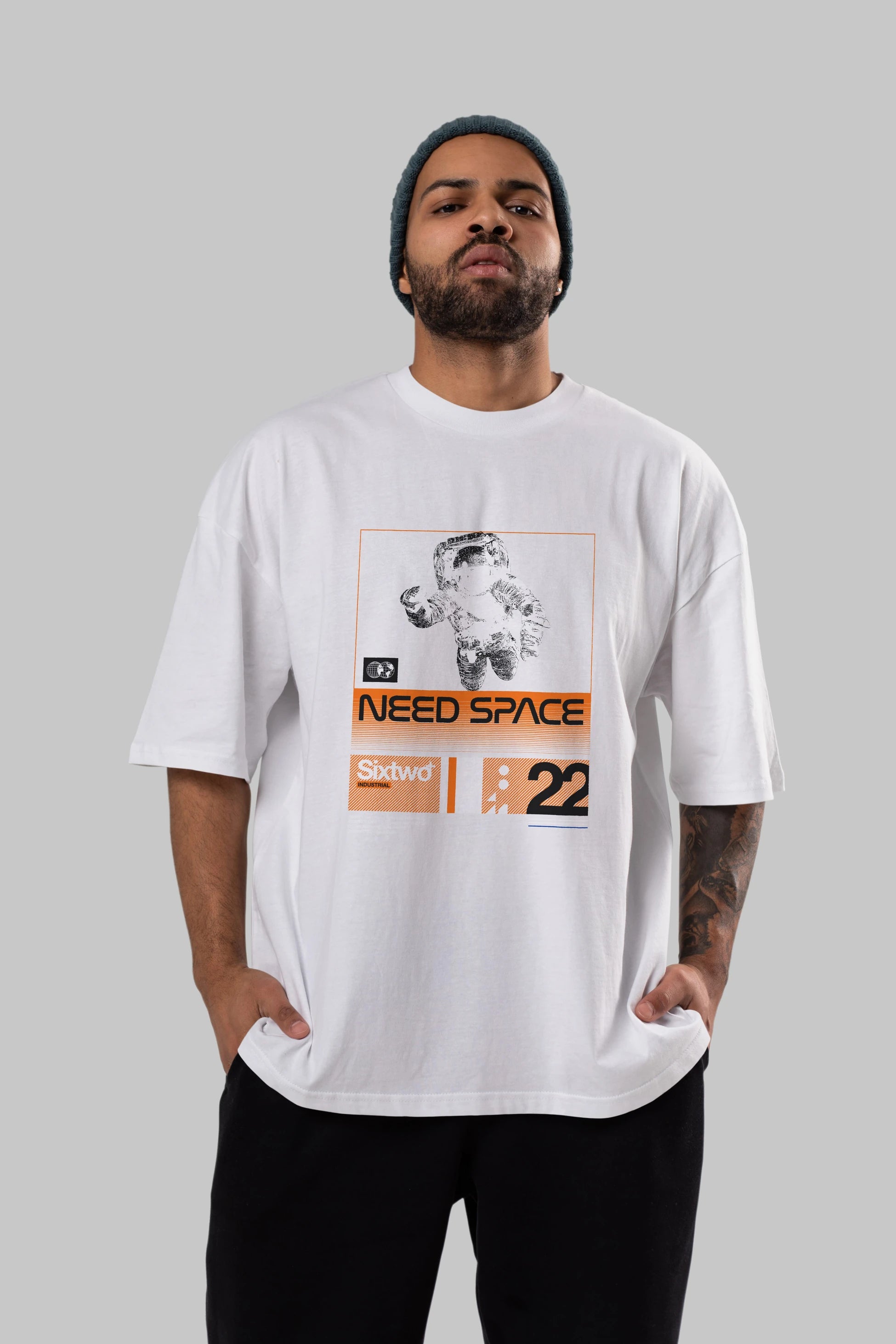 Need Space Ön Baskılı Oversize t-shirt Erkek Kadın Unisex