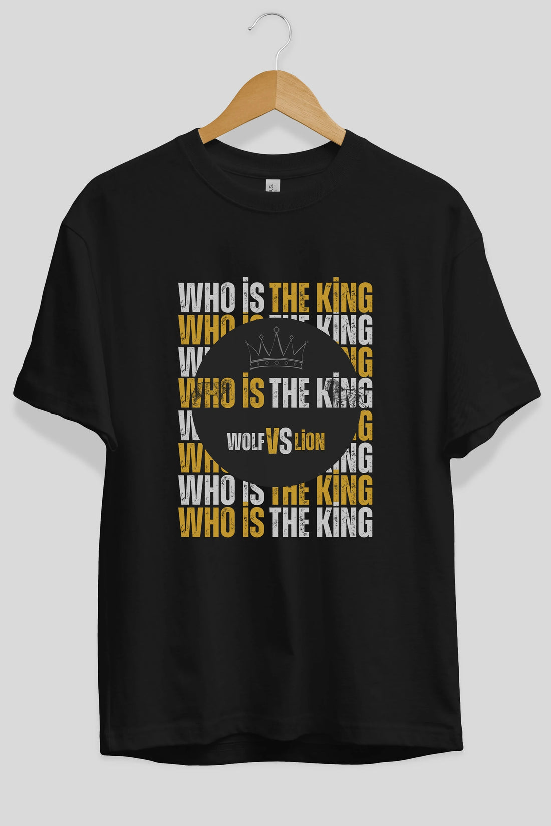 Who Is The King Yazılı Ön Baskılı Oversize t-shirt Erkek Kadın Unisex