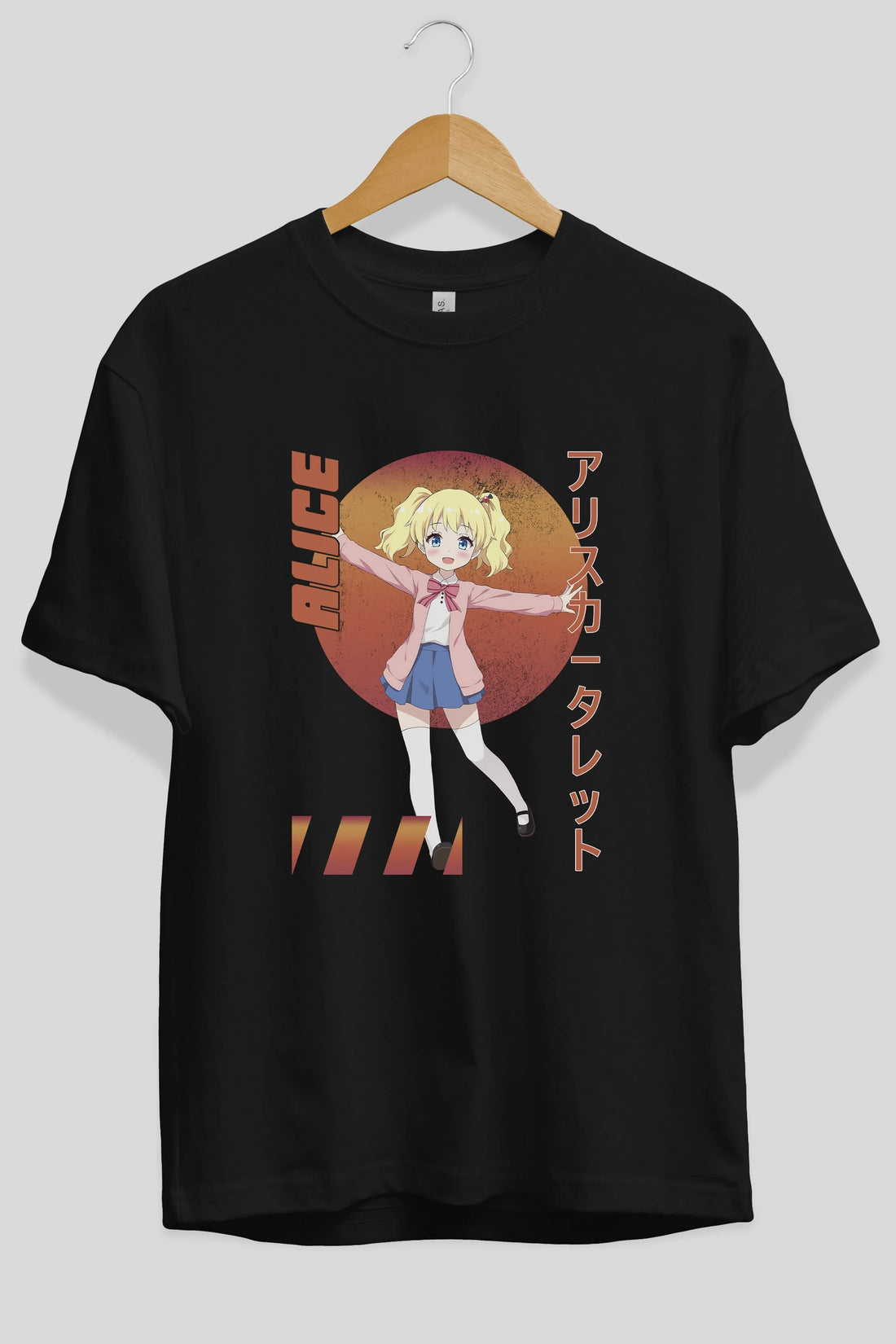 Alice Cartelet 15 Anime Ön Baskılı Oversize t-shirt %100 pamuk Erkek Kadın Unisex