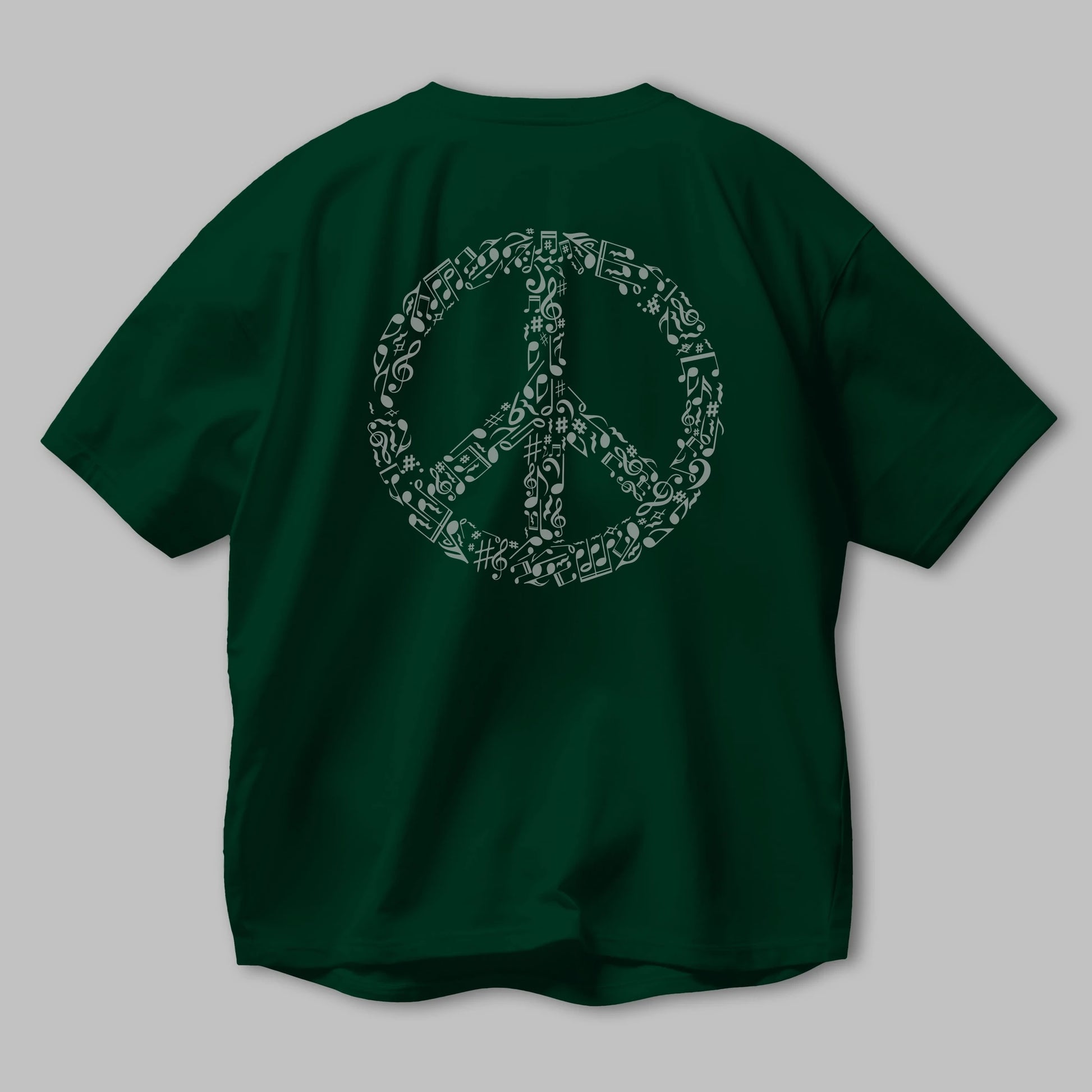 Rhyme In Peace Arka Baskılı Oversize t-shirt %100 pamuk Erkek Kadın Unisex