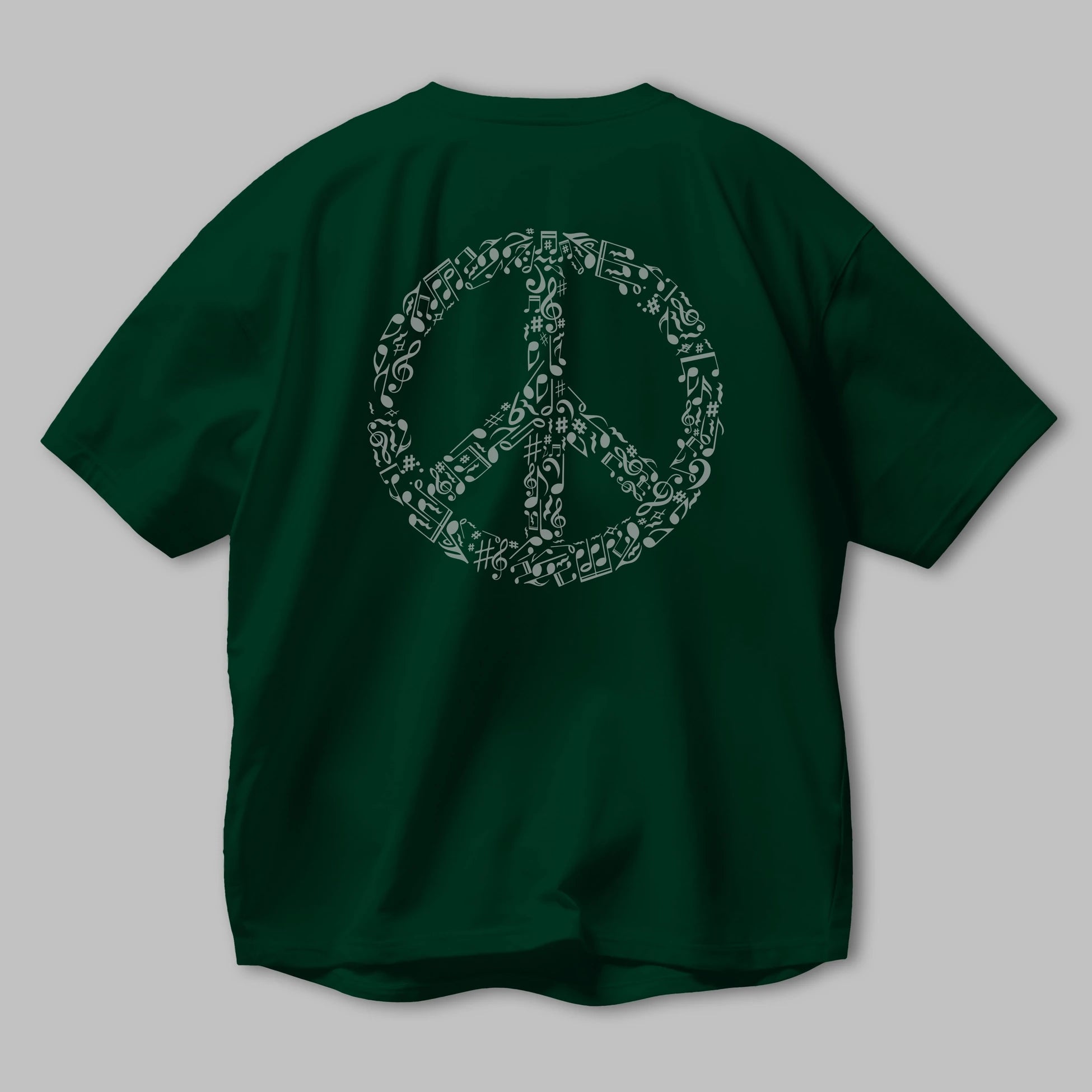Rhyme In Peace Arka Baskılı Oversize t-shirt %100 pamuk Erkek Kadın Unisex