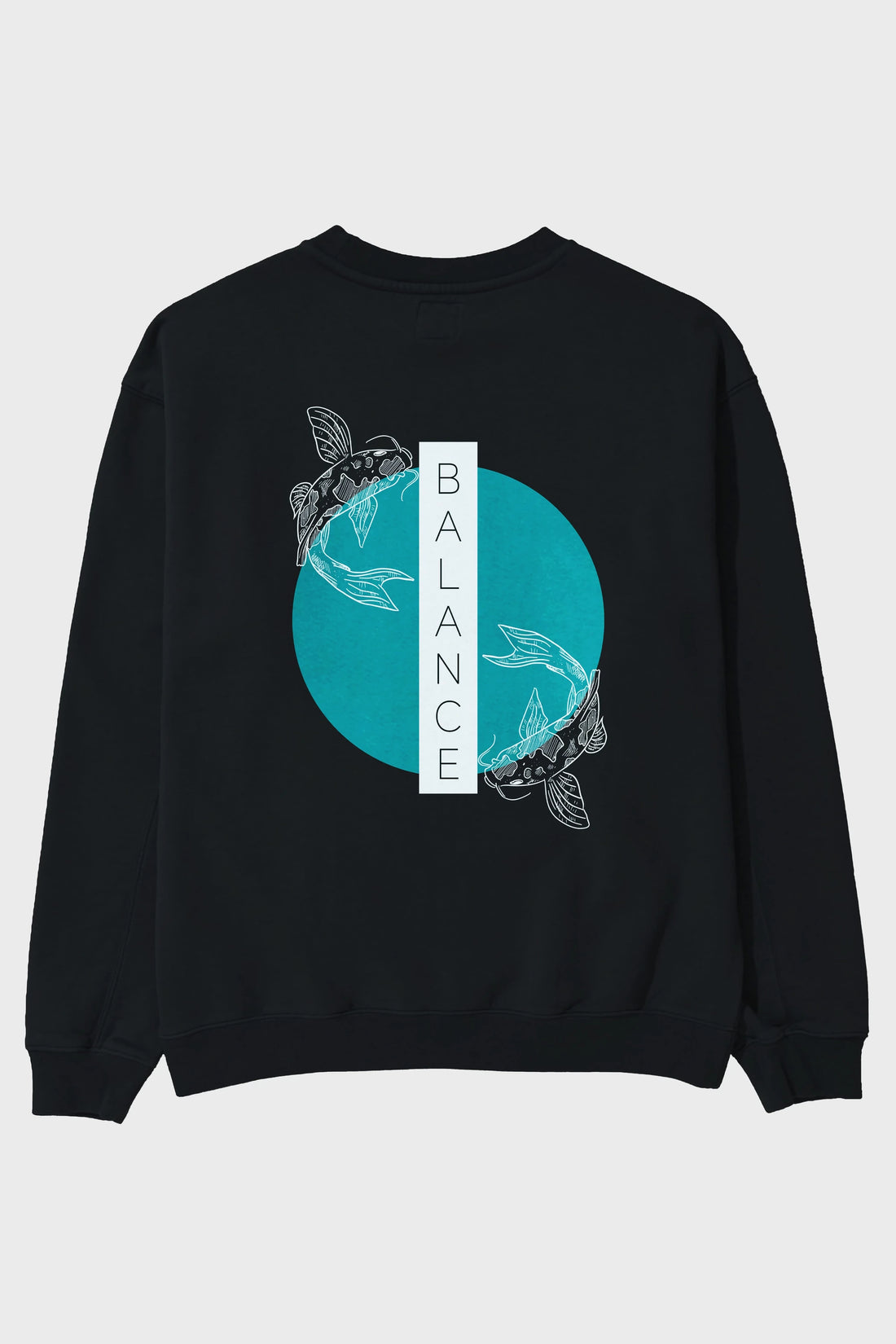 Balance 2 Yazılı Arka Baskılı Oversize Sweatshirt Erkek Kadın Unisex