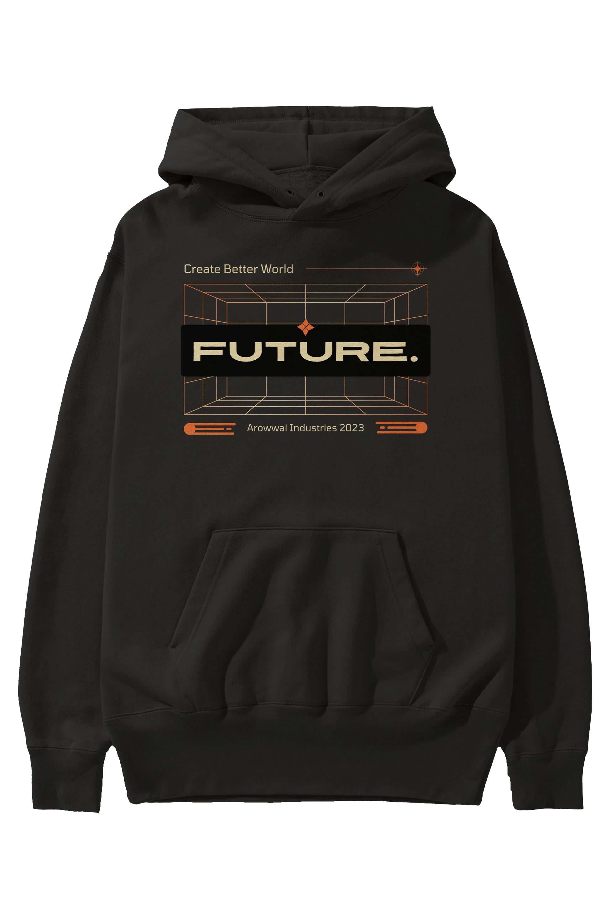 Future Ön Baskılı Oversize Hoodie Kapüşonlu Sweatshirt Erkek Kadın Unisex