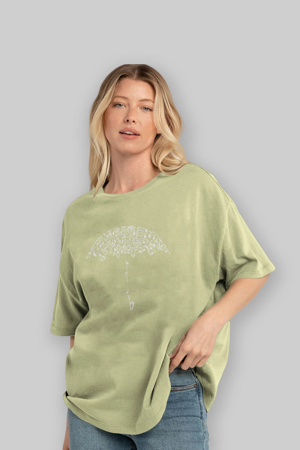 Sound Of Rain Ön Baskılı Oversize t-shirt %100 pamuk Erkek Kadın Unisex