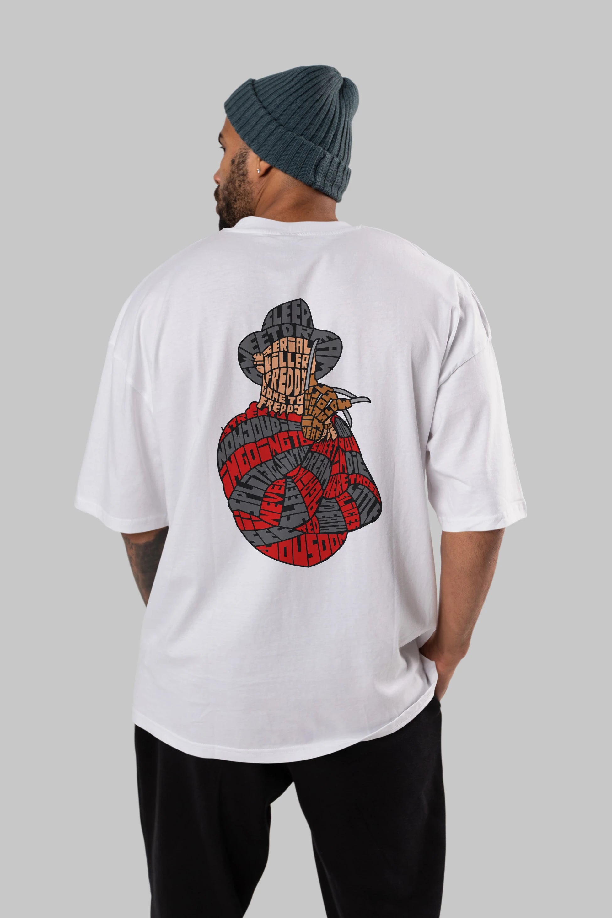 Sweet Dream Arka Baskılı Oversize t-shirt %100 pamuk Erkek Kadın Unisex