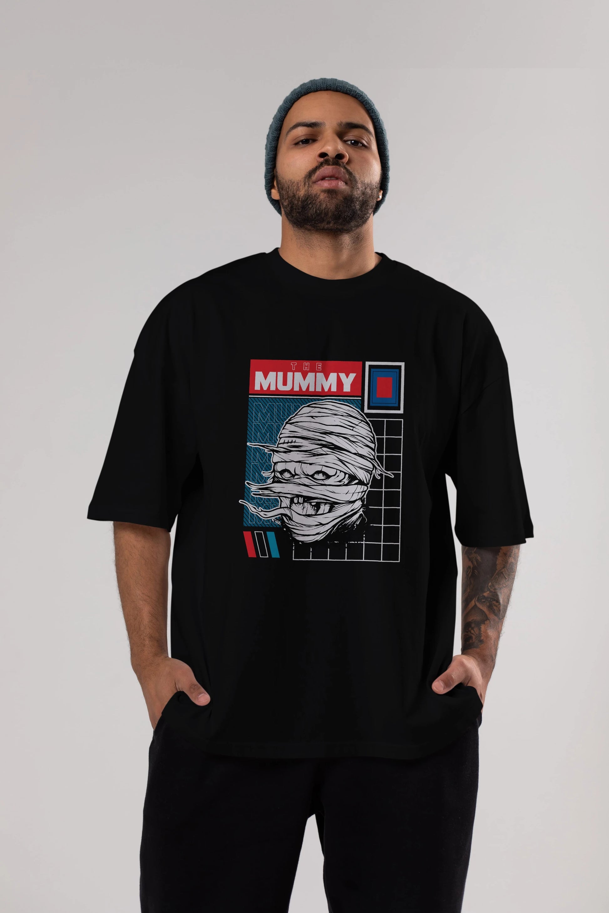 The Mummy Ön Baskılı Oversize t-shirt Erkek Kadın Unisex