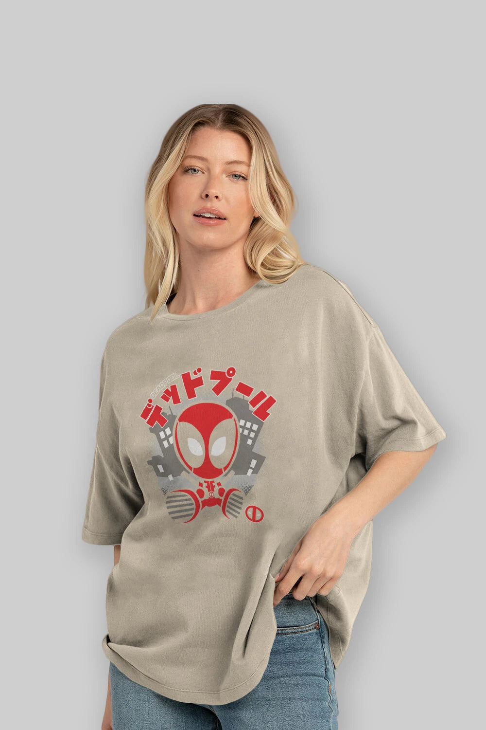 Deadpool (15) Ön Baskılı Oversize t-shirt Erkek Kadın Unisex %100 Pamuk Bisiklet Yaka tişort