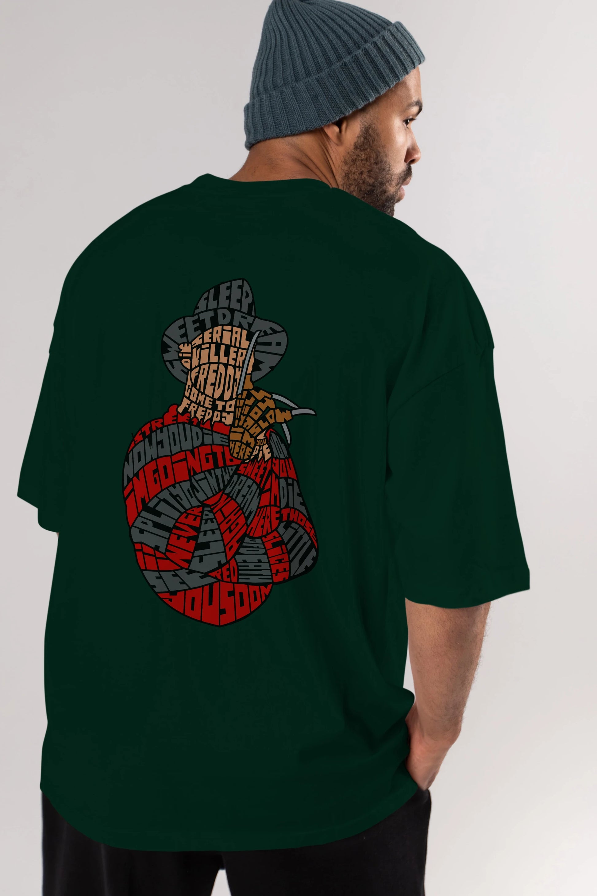 Sweet Dream Arka Baskılı Oversize t-shirt %100 pamuk Erkek Kadın Unisex