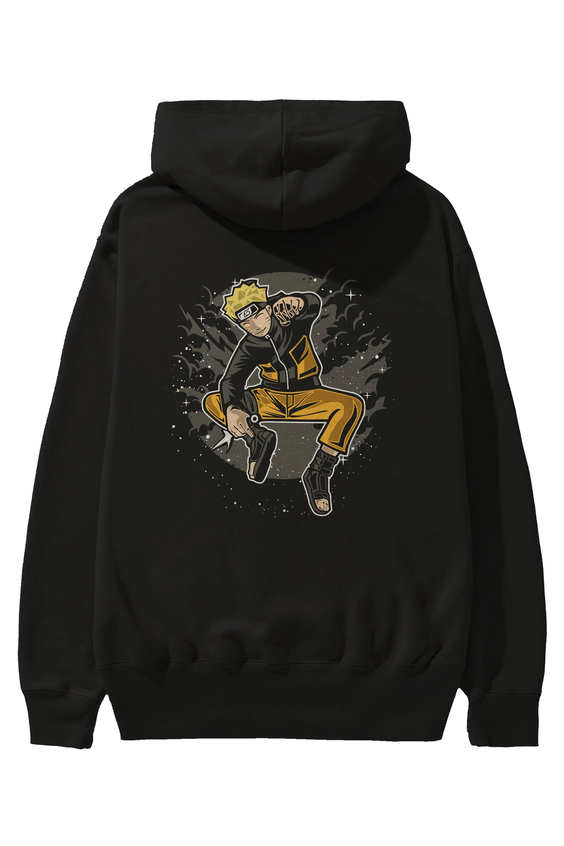 NARUTO Arka Baskılı Hoodie Oversize Kapüşonlu Sweatshirt Erkek Kadın Unisex