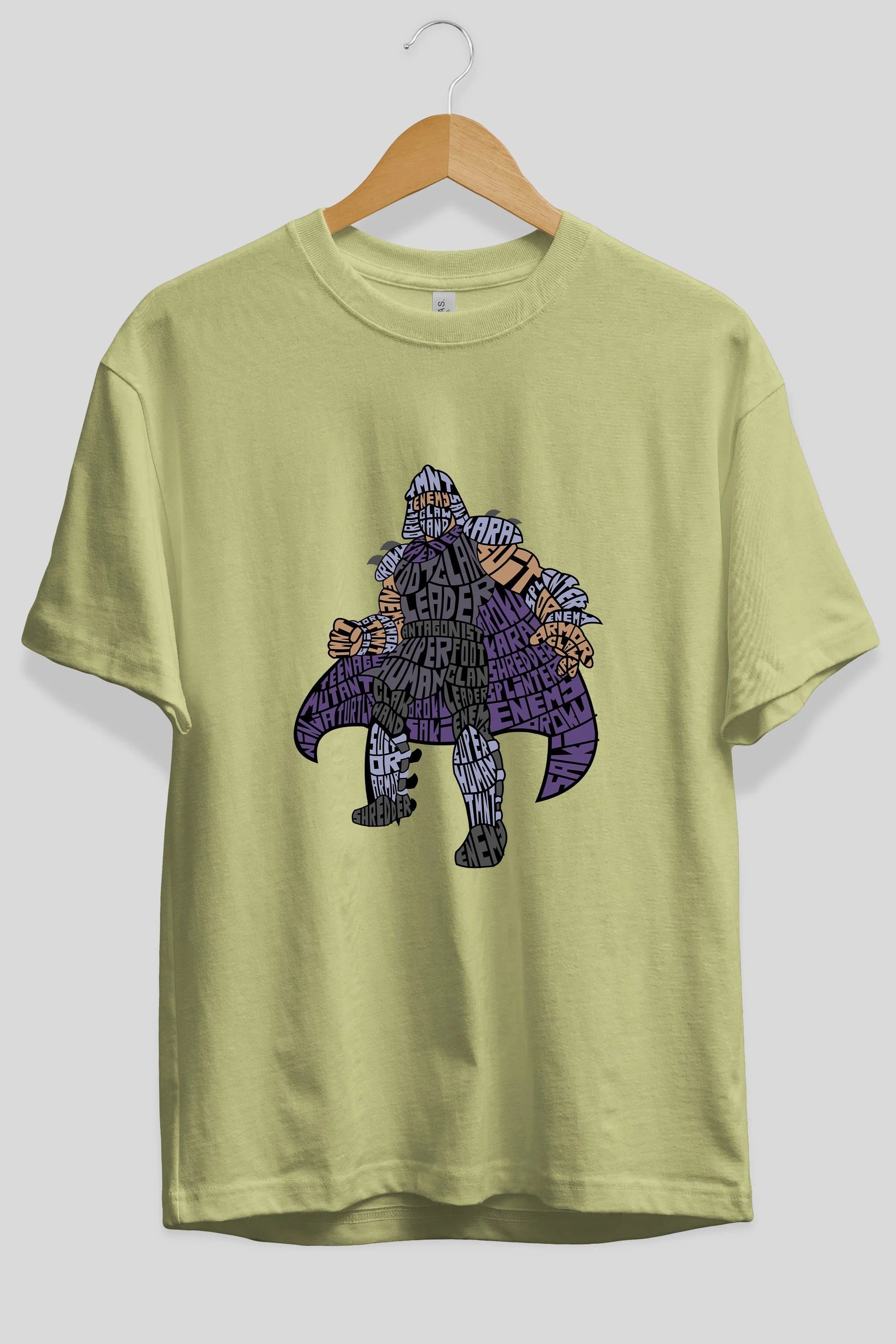Foot Clan Leader Ön Baskılı Oversize t-shirt %100 pamuk Erkek Kadın Unisex