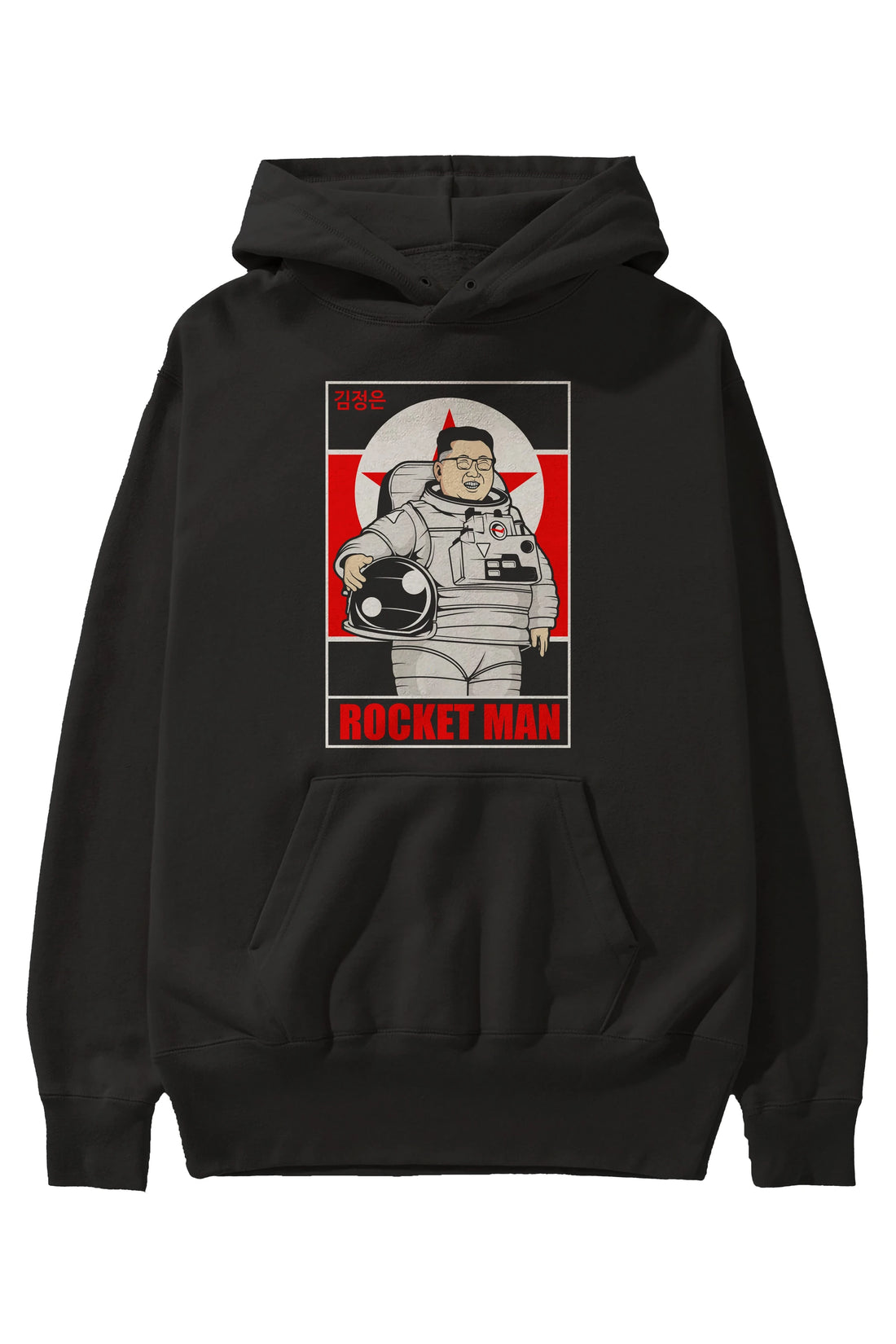 Astronot Kim Ön Baskılı Hoodie Oversize Kapüşonlu Sweatshirt Erkek Kadın Unisex