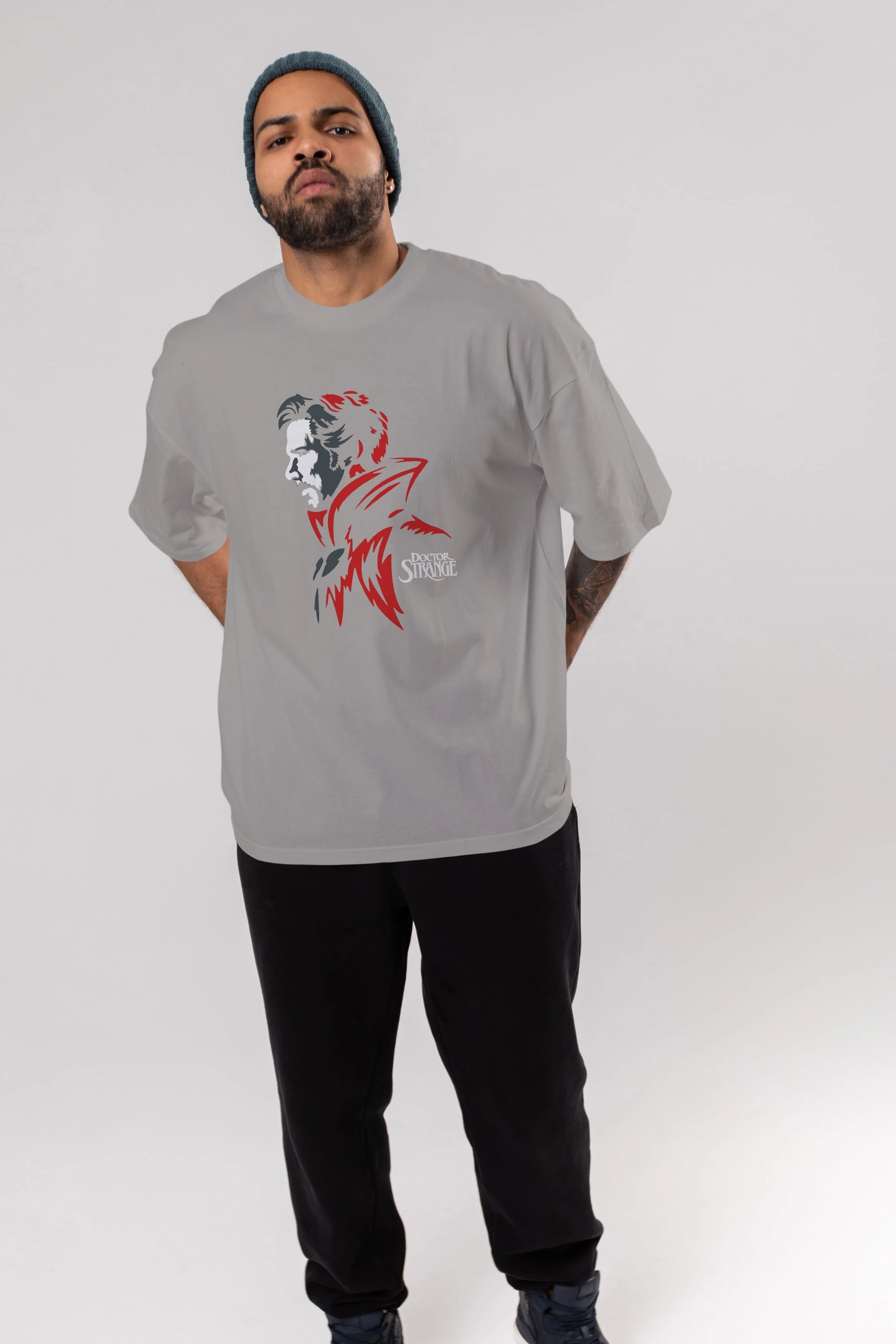 Doctor Strange (2) Ön Baskılı Oversize t-shirt Erkek Kadın Unisex %100 Pamuk Bisiklet Yaka tişort