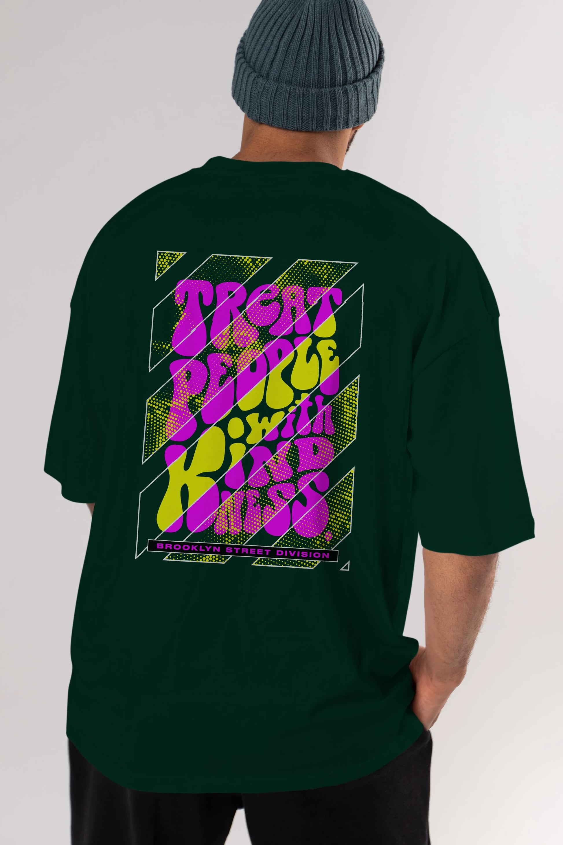 Treat People Arka Baskılı Oversize t-shirt Erkek Kadın Unisex