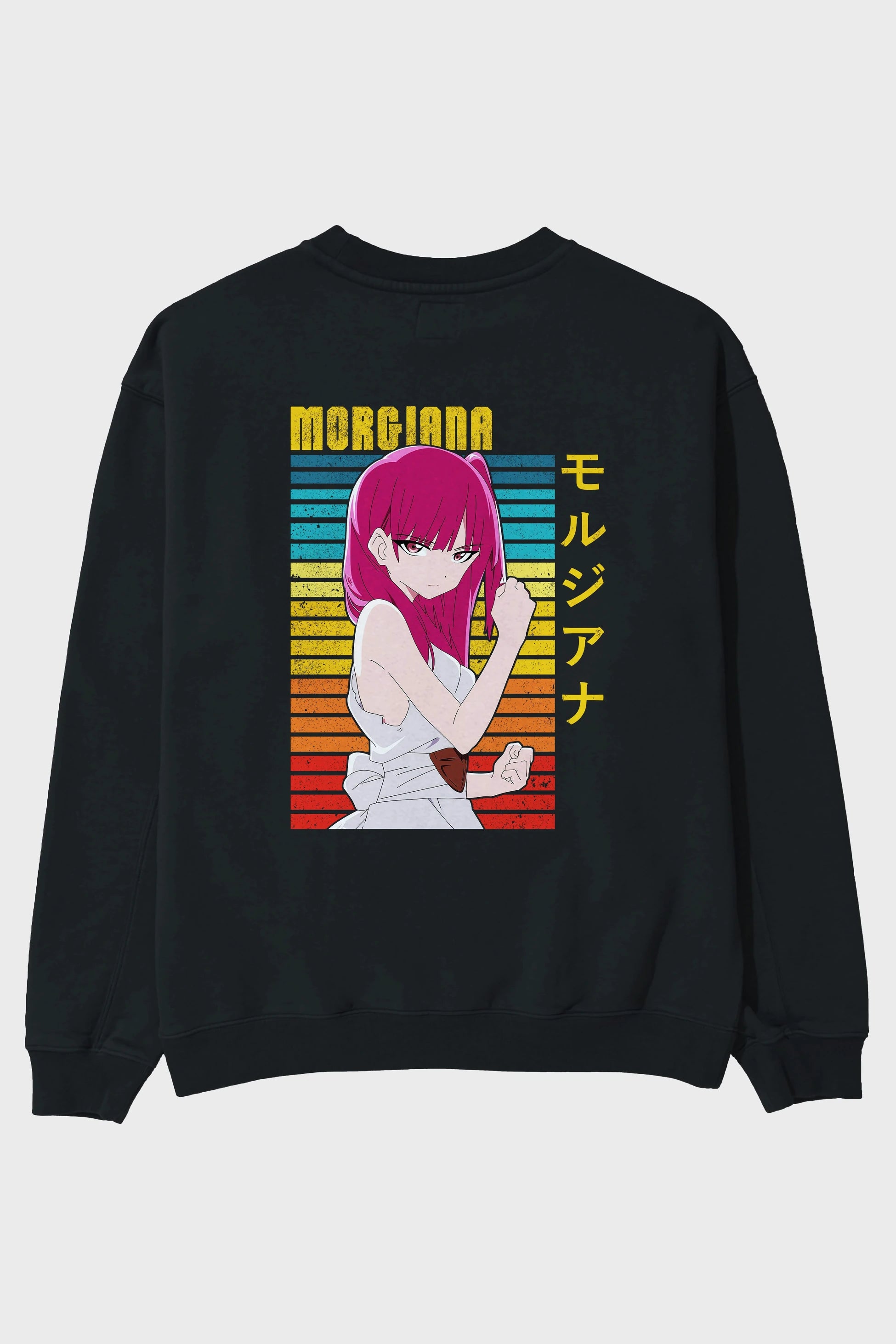 Morgiana 3 Anime Arka Baskılı Oversize Sweatshirt Erkek Kadın Unisex