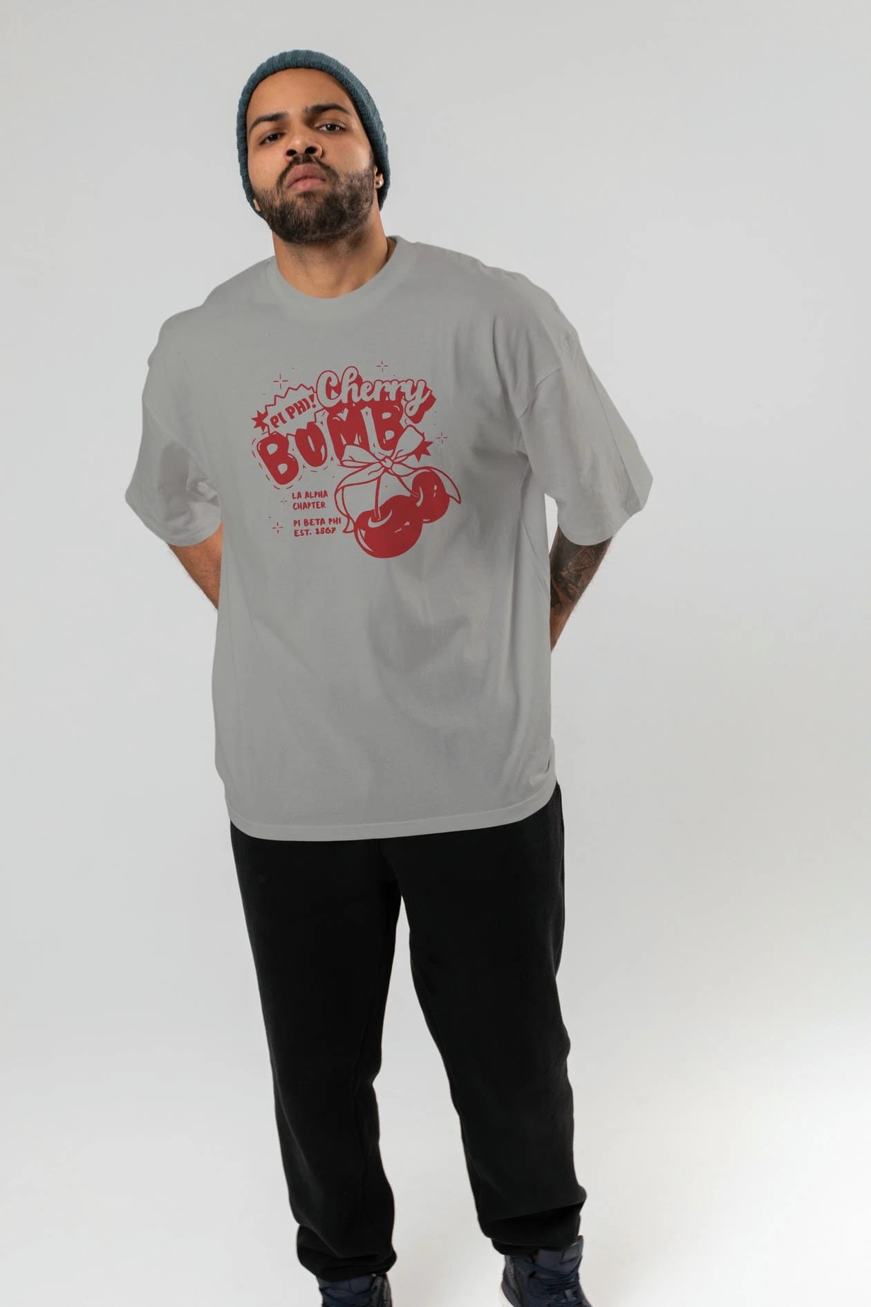 Cherry Bomb Cherries Ön Baskılı Oversize t-shirt Erkek Kadın Pamuk Bisiklet Yaka tişort