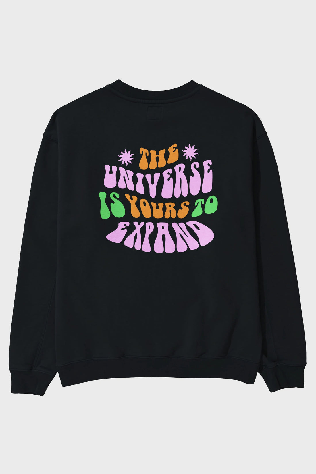 The Universe is Yours Yazılı Arka Baskılı Oversize Sweatshirt Erkek Kadın Unisex