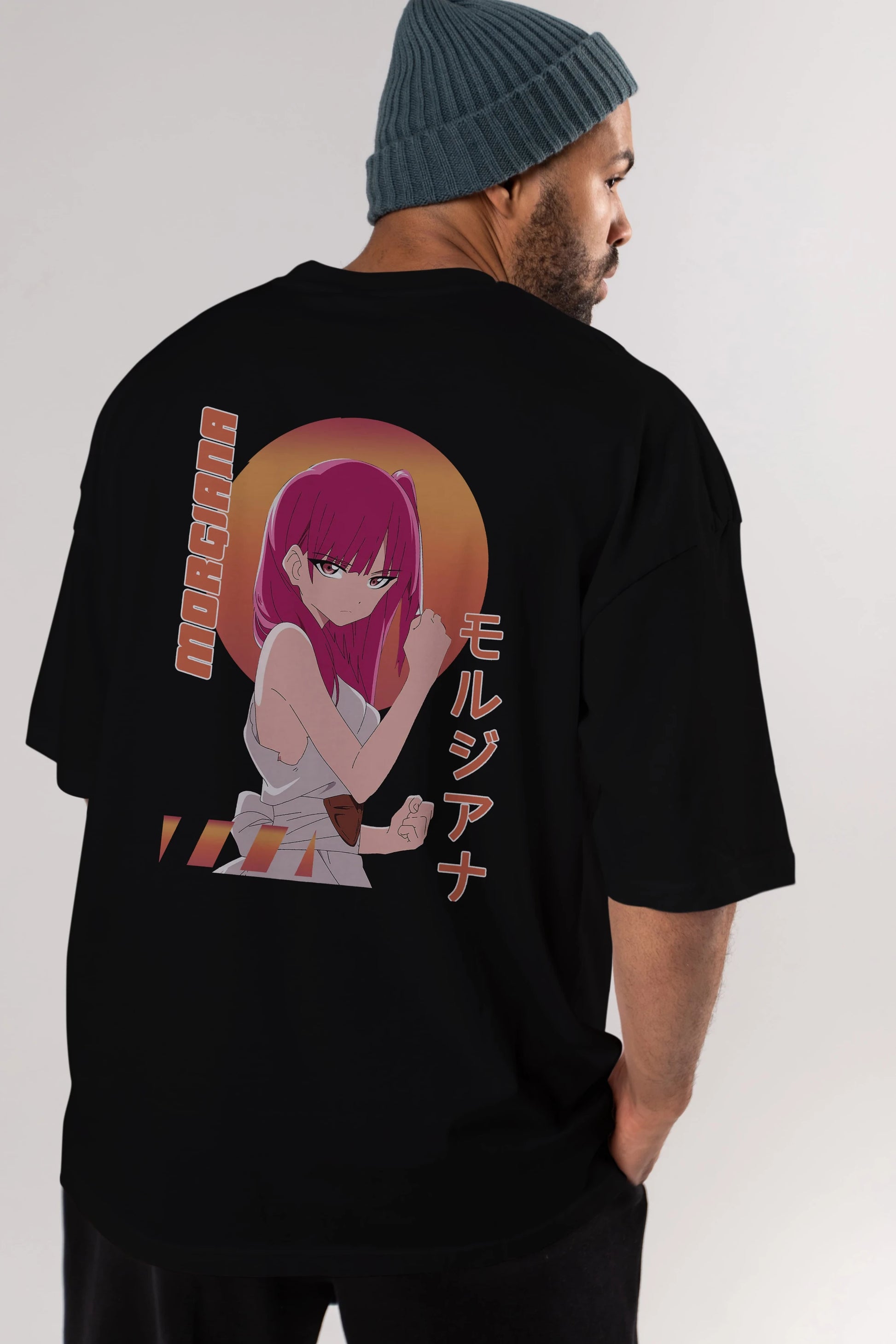 Morgiana 5 Anime Arka Baskılı Oversize t-shirt Erkek Kadın Unisex