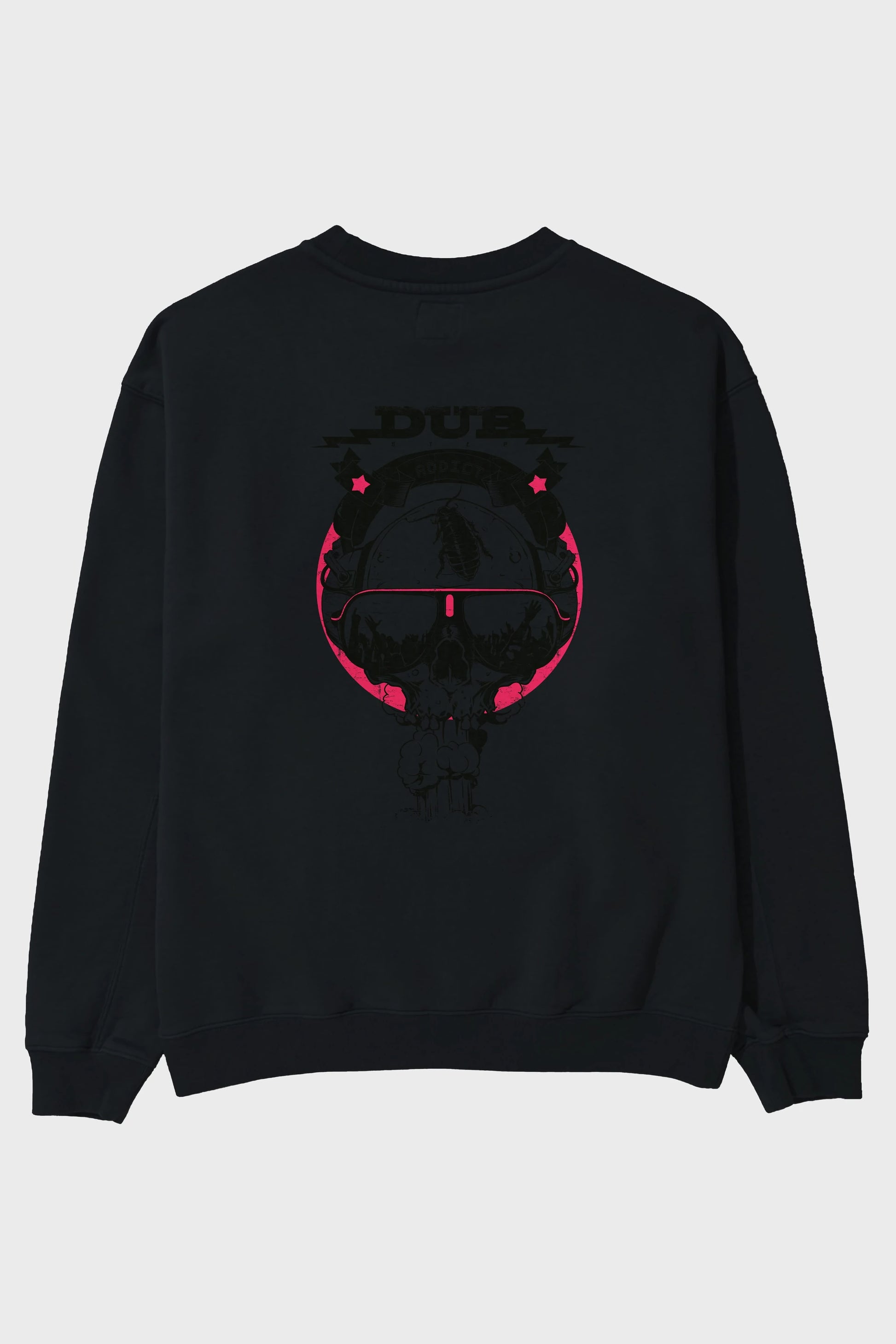 Dub Addict Arka Baskılı Oversize Sweatshirt Erkek Kadın Unisex