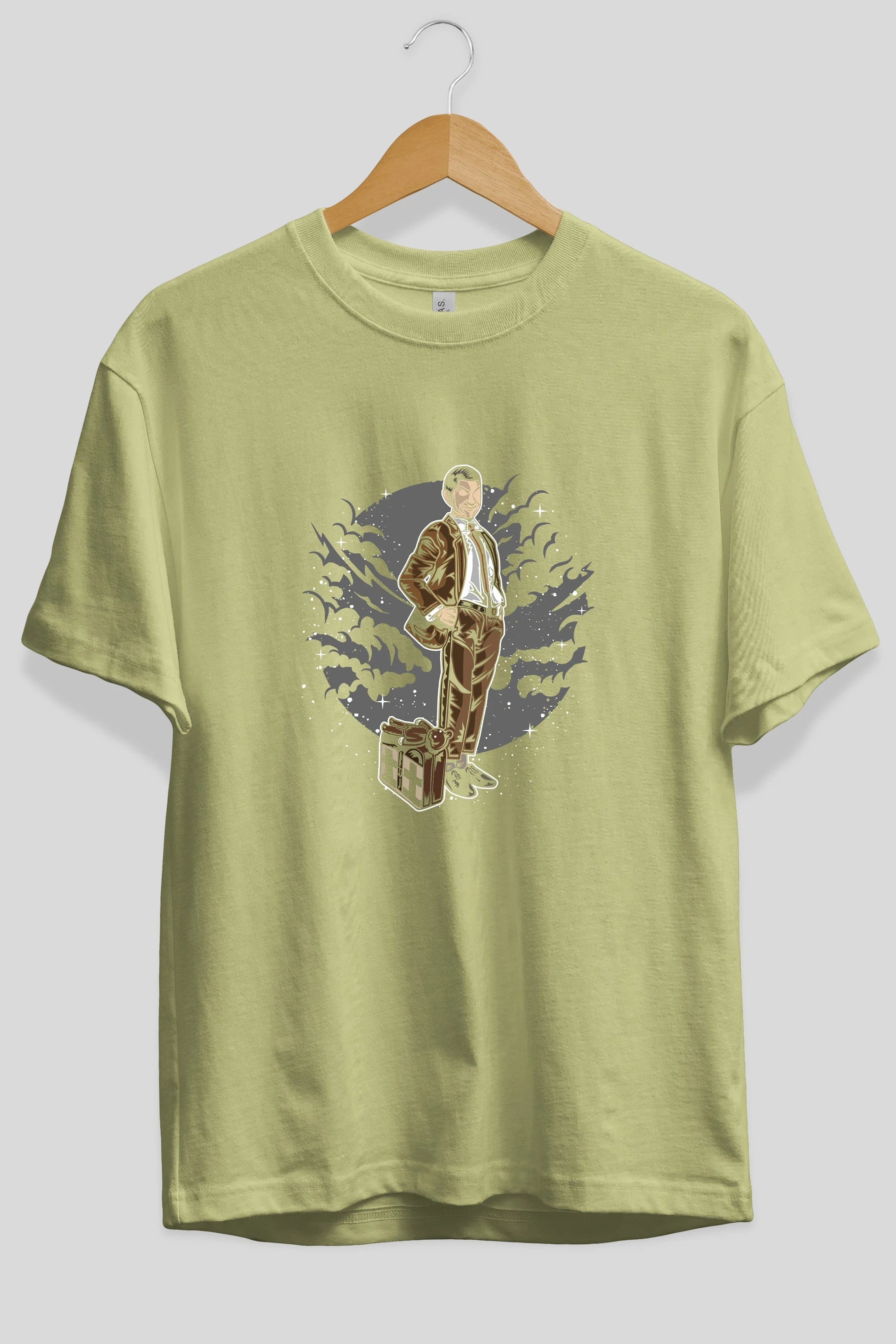 Mr Bean Ön Baskılı Oversize t-shirt Erkek Kadın Unisex %100 Pamuk tişort