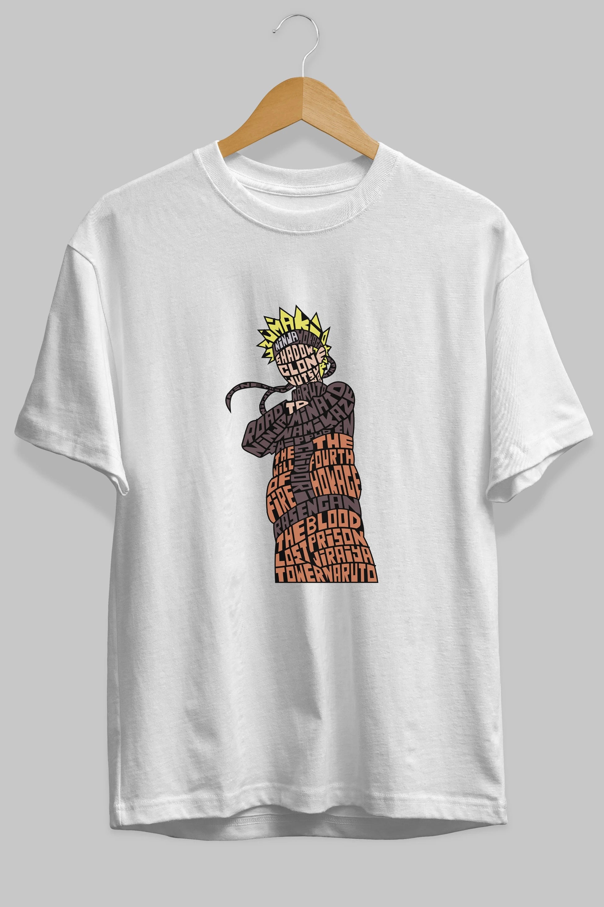 Rasengan Ön Baskılı Oversize t-shirt %100 pamuk Erkek Kadın Unisex