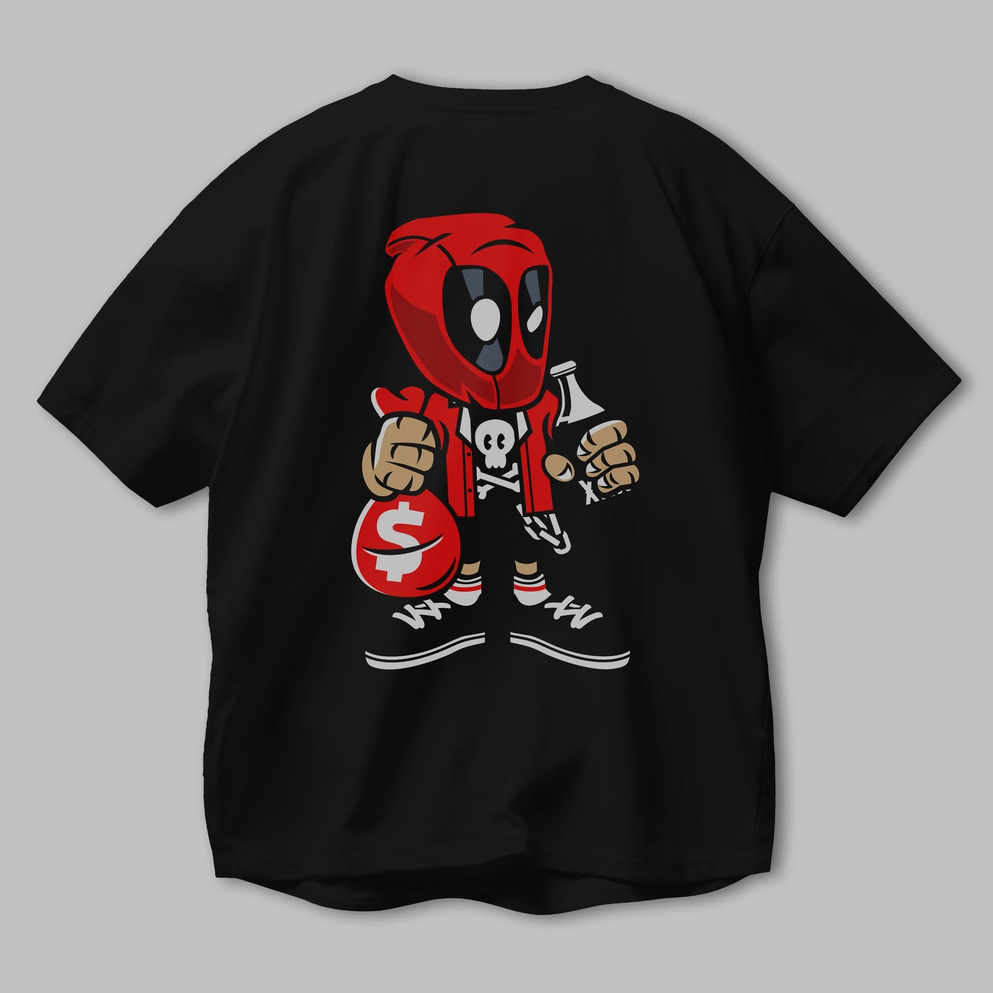 Deadpool (20) Arka Baskılı Oversize t-shirt Erkek Kadın Unisex %100 Pamuk Bisiklet Yaka tişort
