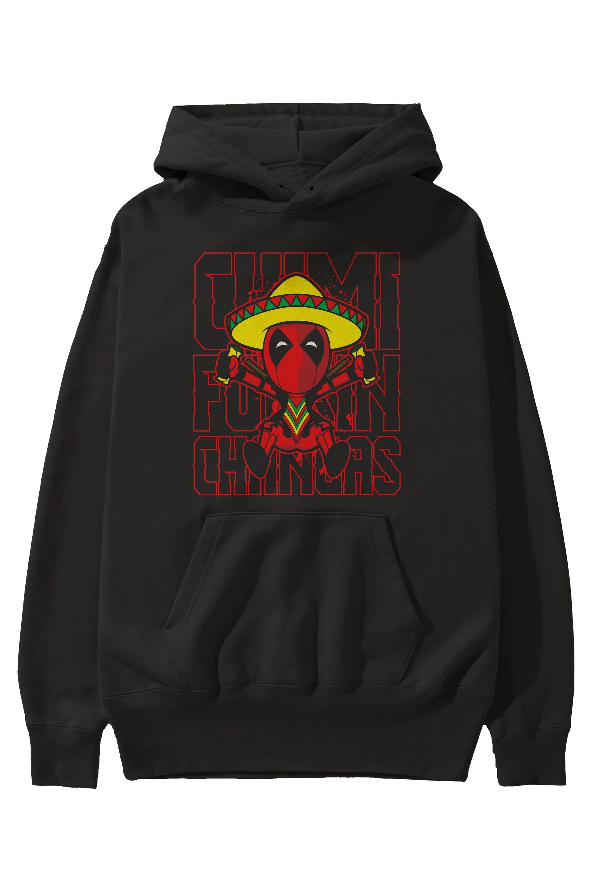 Deadpool (14) Ön Baskılı Hoodie Oversize Kapüşonlu Sweatshirt Erkek Kadın Unisex