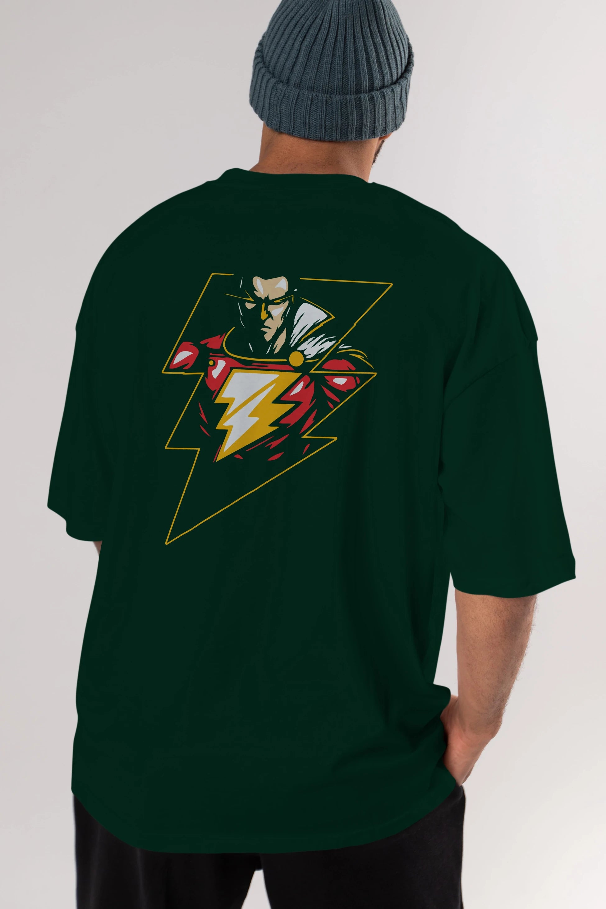 Flash Avengers (3) Arka Baskılı Oversize t-shirt Erkek Kadın Unisex %100 Pamuk Bisiklet Yaka tişort