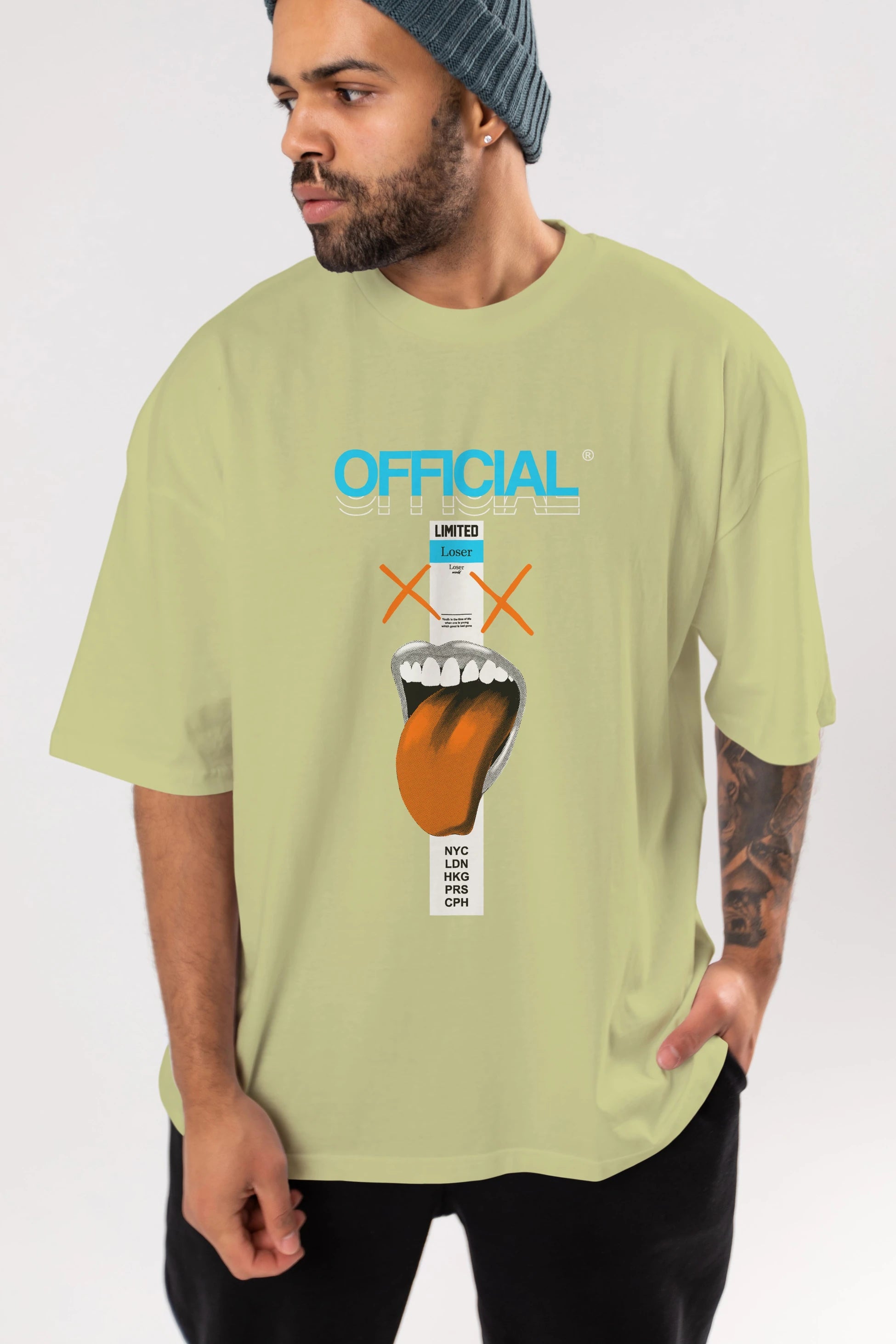 Official Loser Ön Baskılı Oversize t-shirt Erkek Kadın Unisex