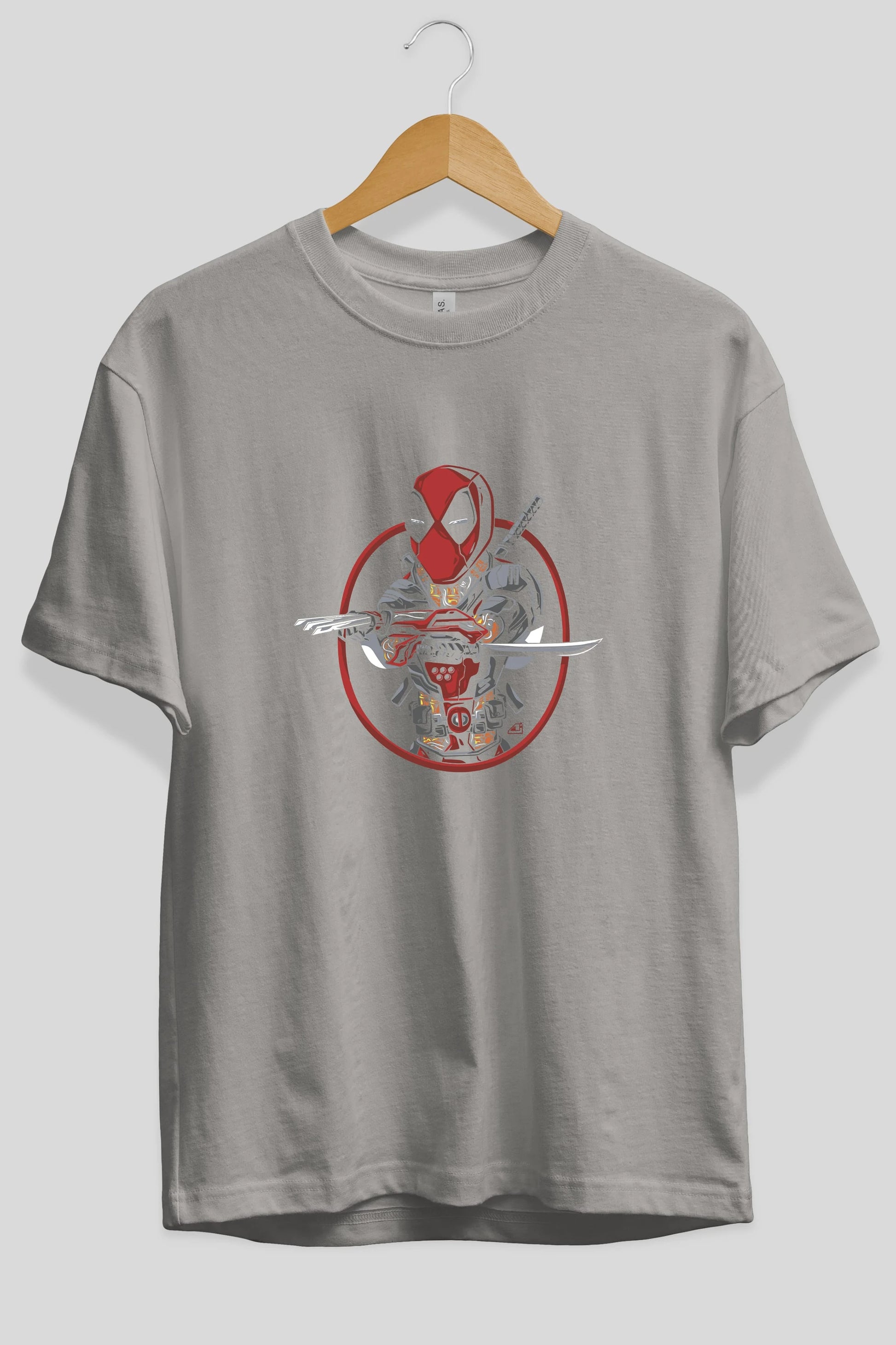 Deadpool (5) Ön Baskılı Oversize t-shirt Erkek Kadın Unisex %100 Pamuk Bisiklet Yaka tişort
