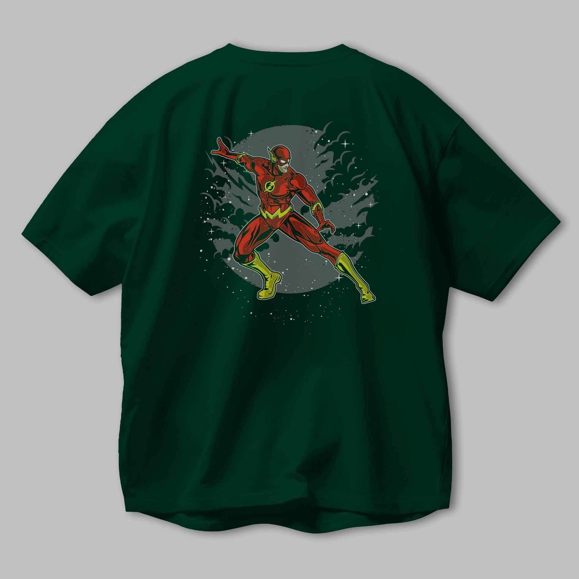 The Flash Arka Baskılı Oversize t-shirt Erkek Kadın Unisex %100 Pamuk
