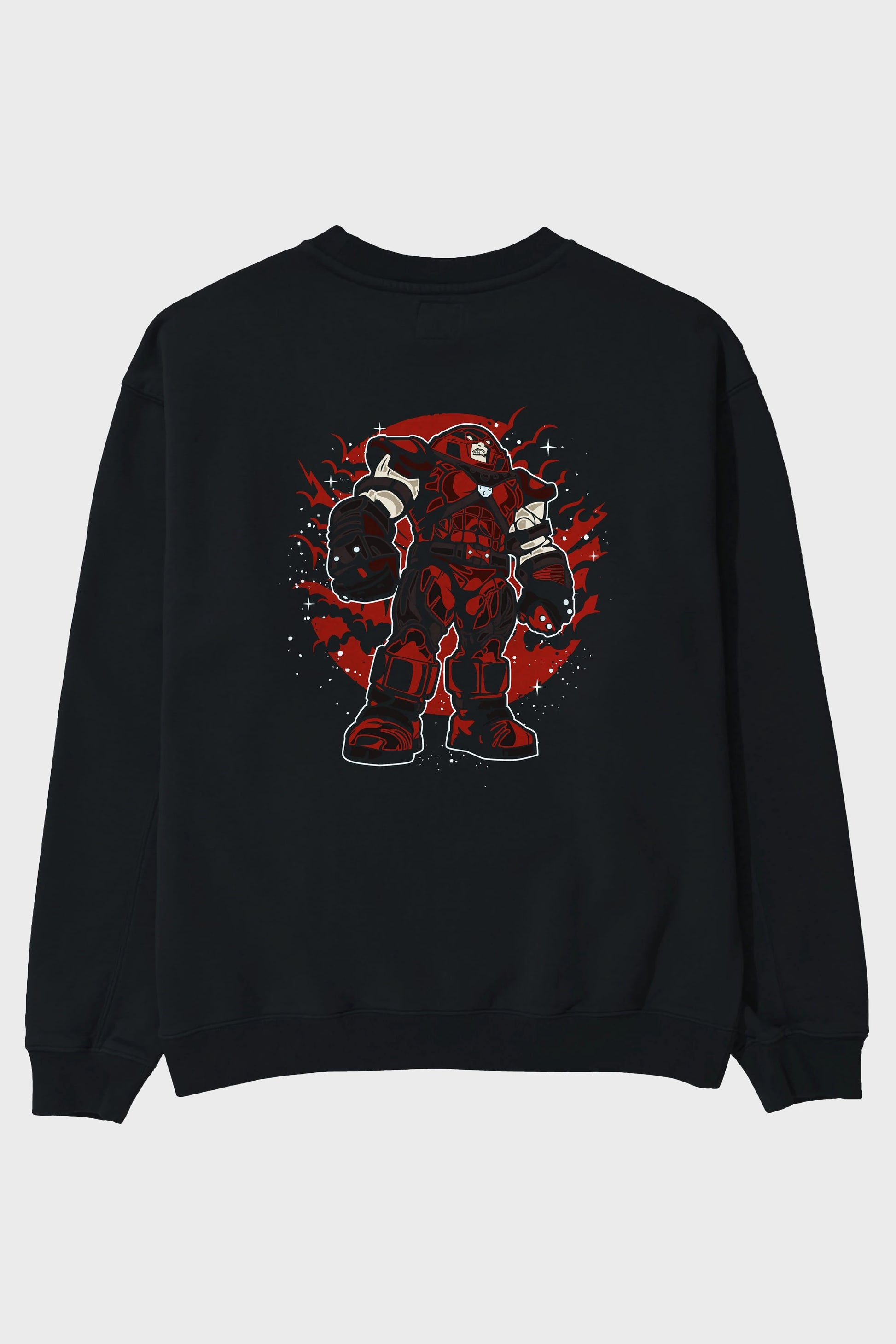 JUGERNAUT Arka Baskılı Oversize Sweatshirt Erkek Kadın Unisex