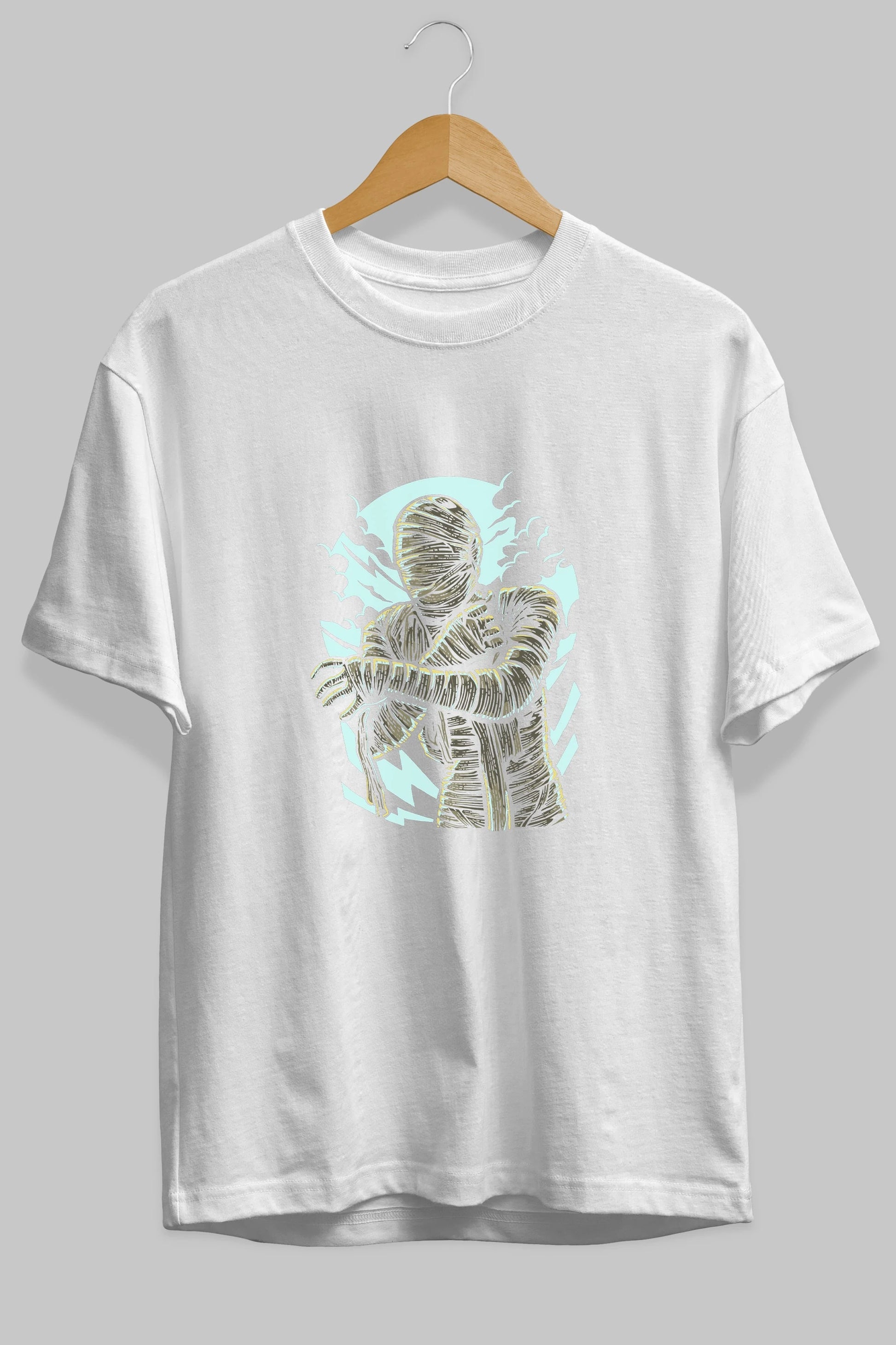 The Mummy Ön Baskılı Oversize t-shirt Erkek Kadın Unisex %100 Pamuk tişort