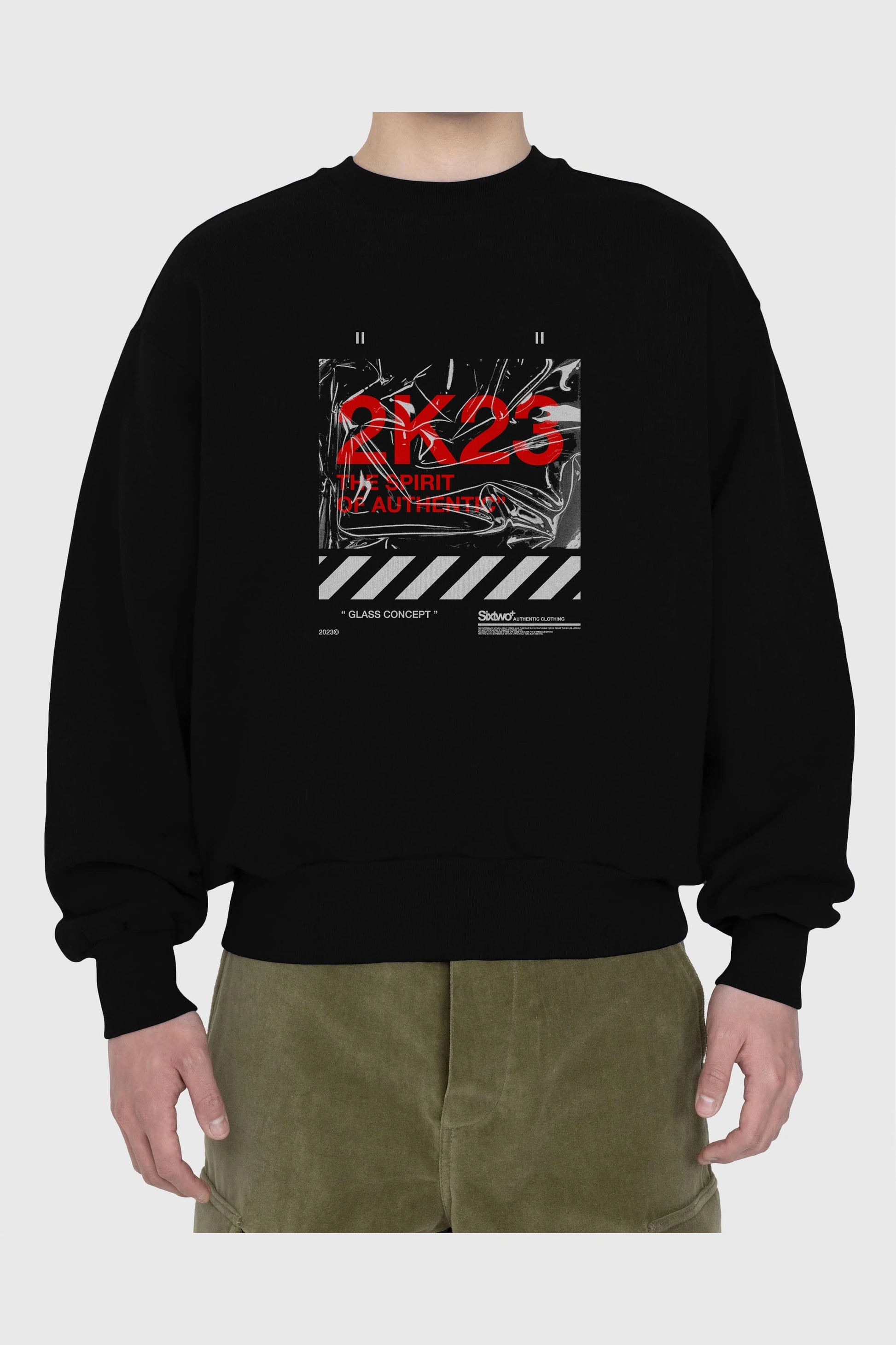 The Spirit Ön Baskılı Oversize Sweatshirt Erkek Kadın Unisex