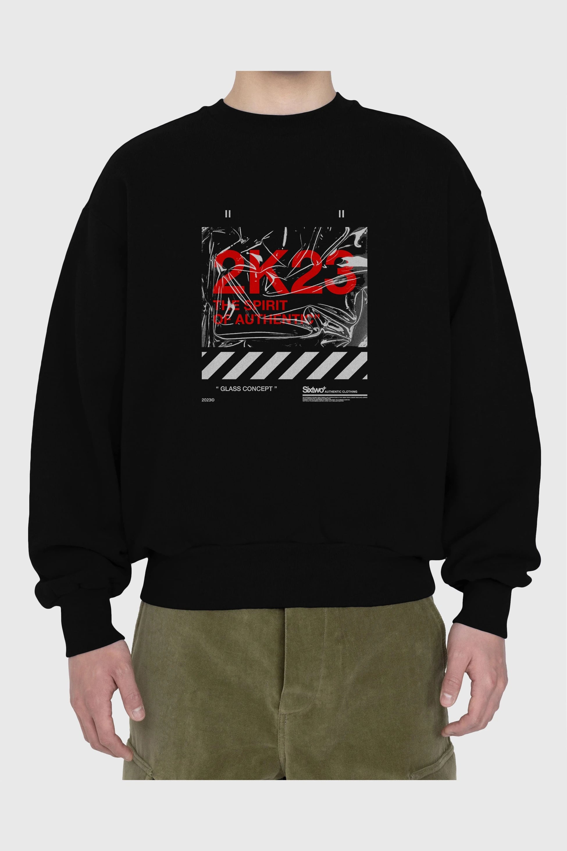 The Spirit Ön Baskılı Oversize Sweatshirt Erkek Kadın Unisex