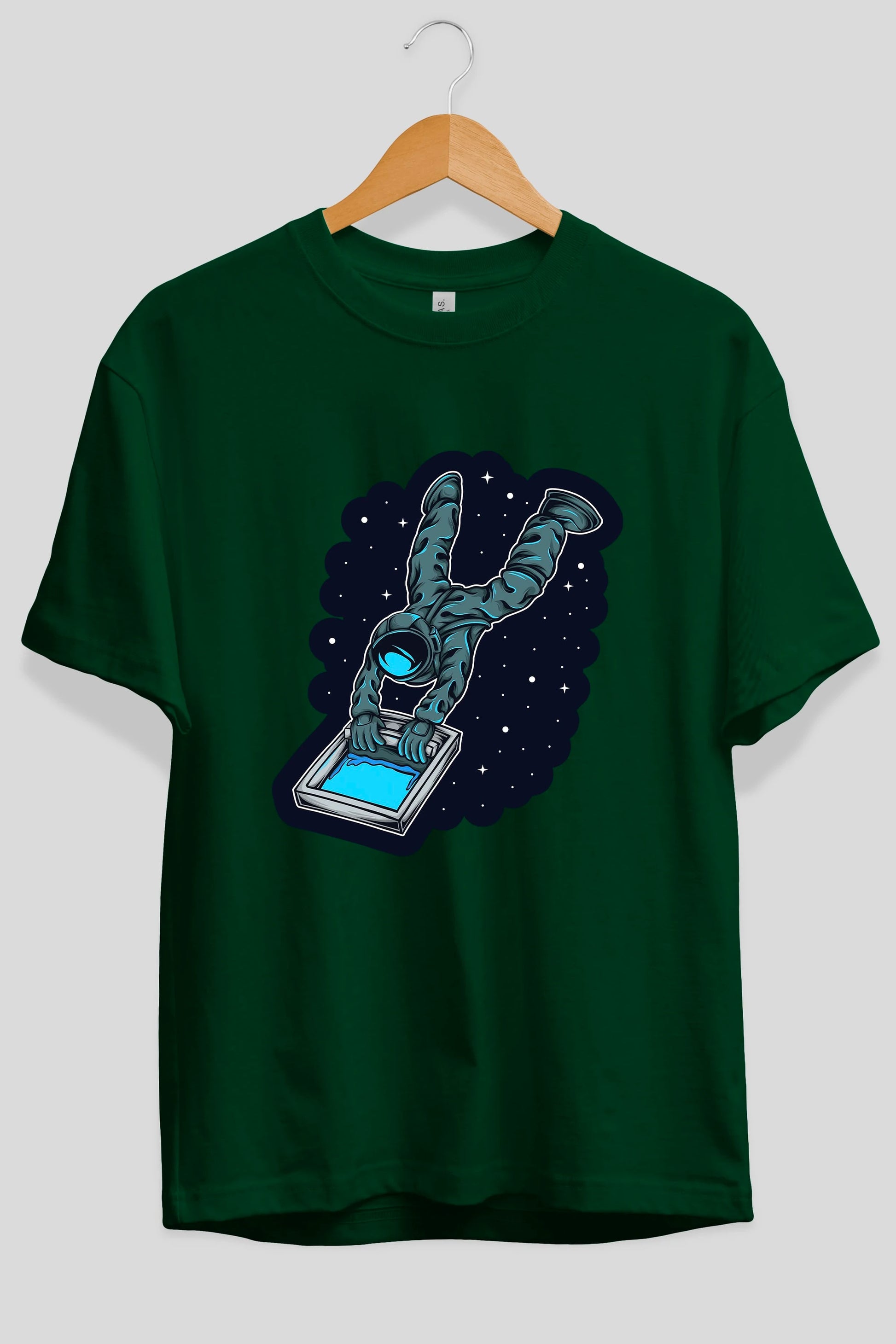 Astroscreen Sticker Ön Baskılı Oversize t-shirt Erkek Kadın Unisex