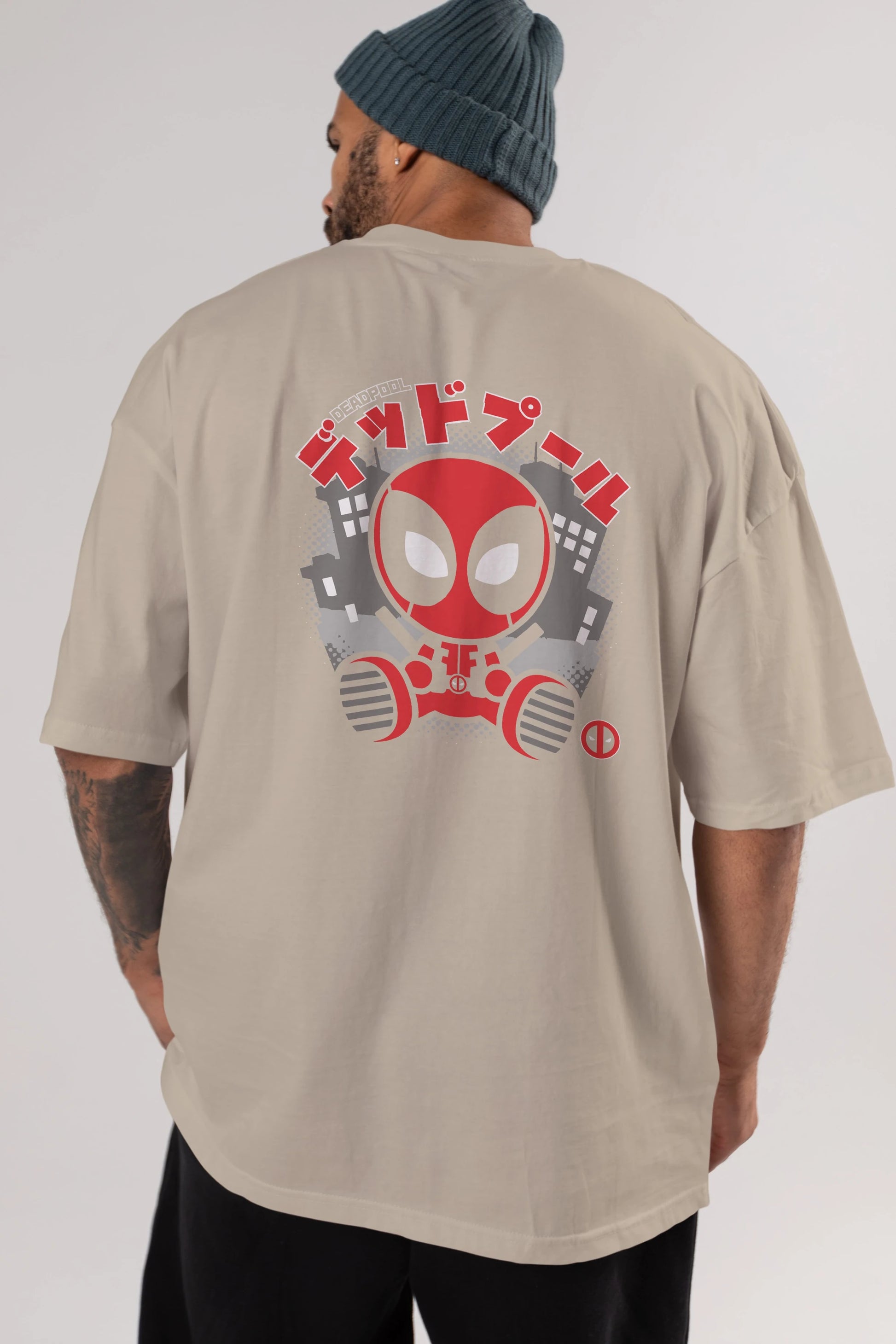 Deadpool (15) Arka Baskılı Oversize t-shirt Erkek Kadın Unisex %100 Pamuk Bisiklet Yaka tişort