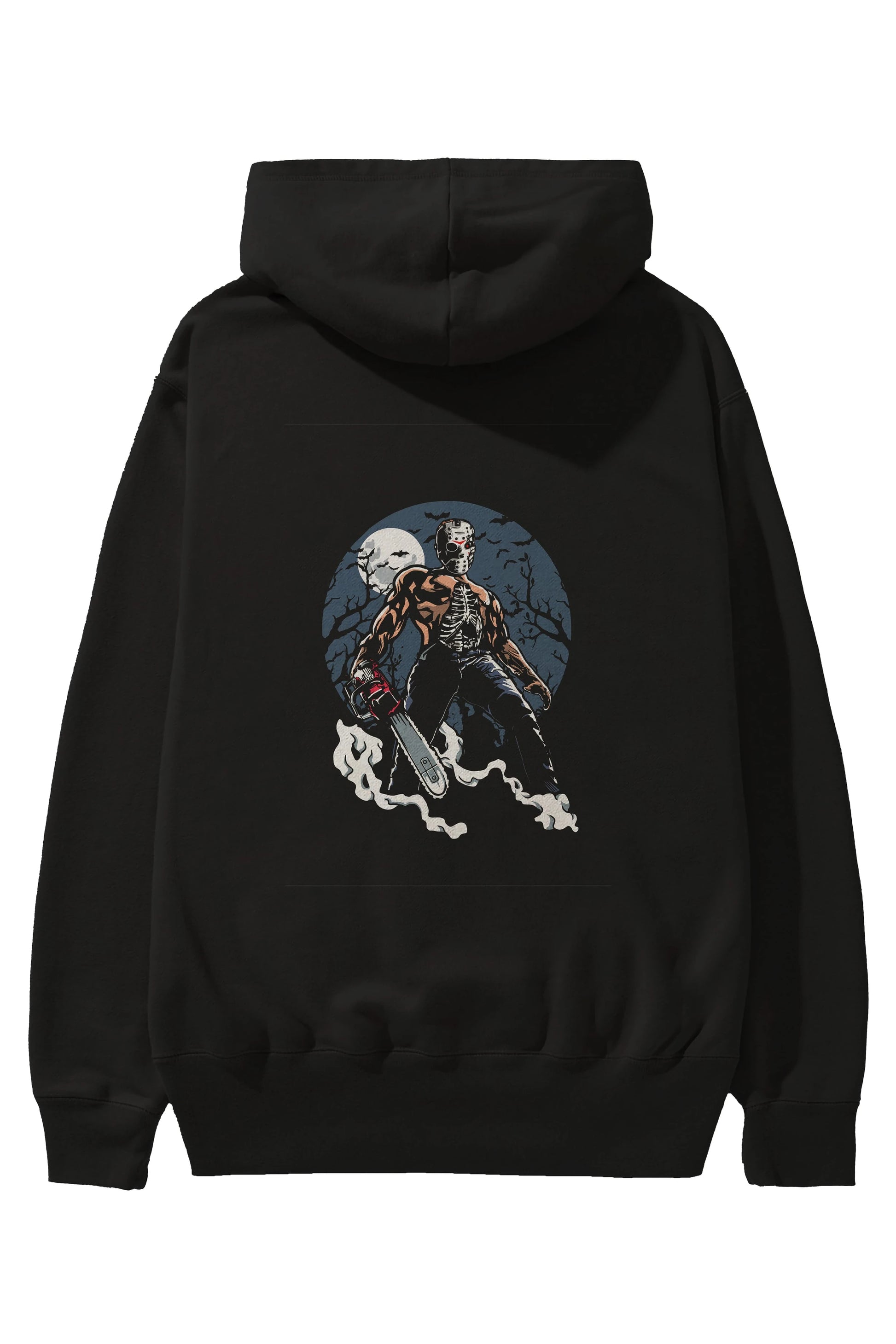 Evil Killer Arka Baskılı Hoodie Oversize Kapüşonlu Sweatshirt Erkek Kadın Unisex