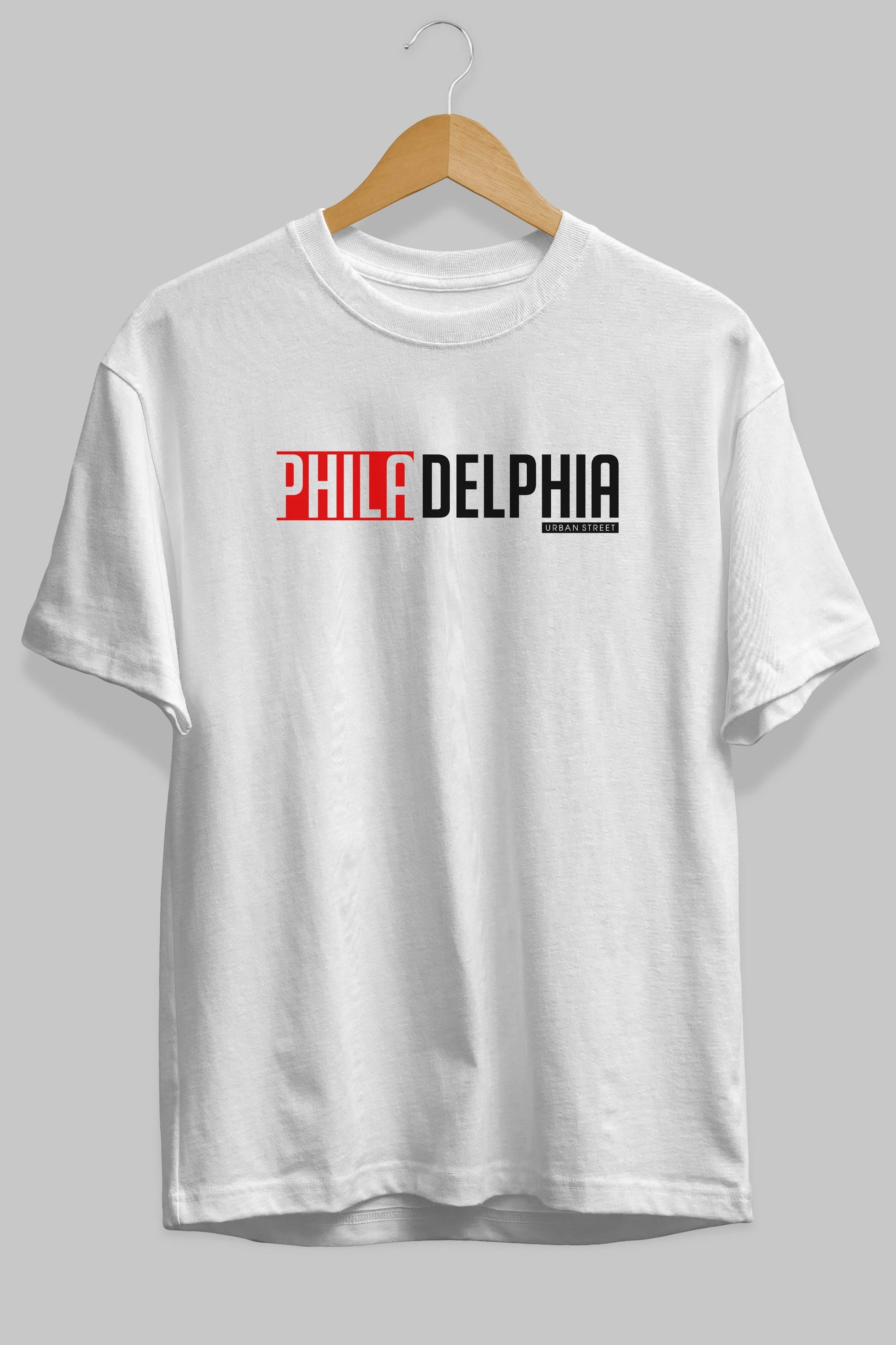 Philadelphia Ön Baskılı Oversize t-shirt Erkek Kadın Unisex