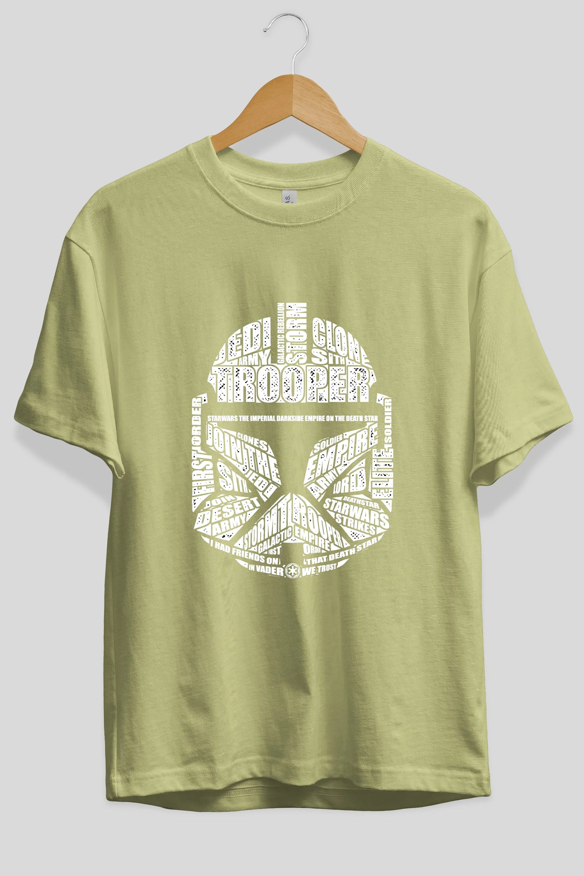 Trooper Ön Baskılı Oversize t-shirt %100 pamuk Erkek Kadın Unisex