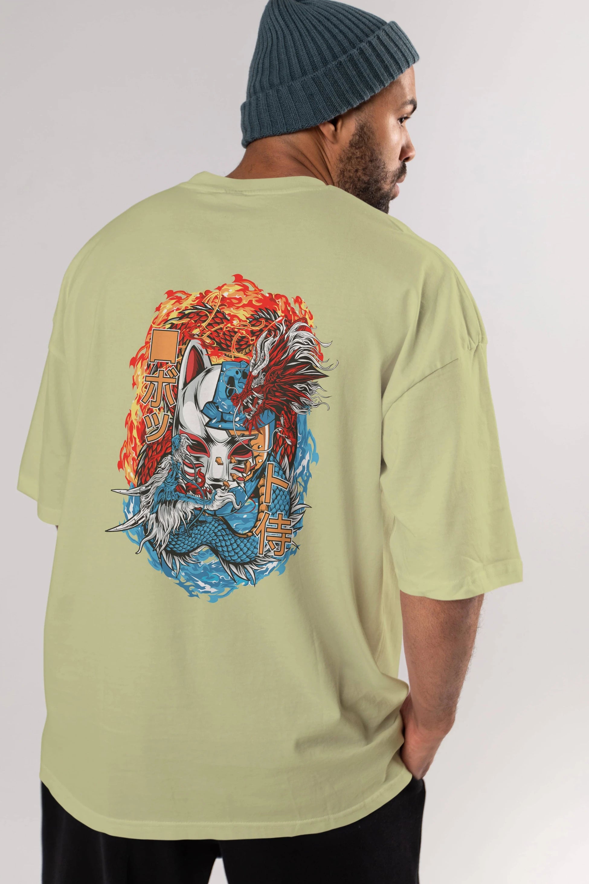 ONE PIECE (7) Anime Arka Baskılı Oversize t-shirt Erkek Kadın Unisex