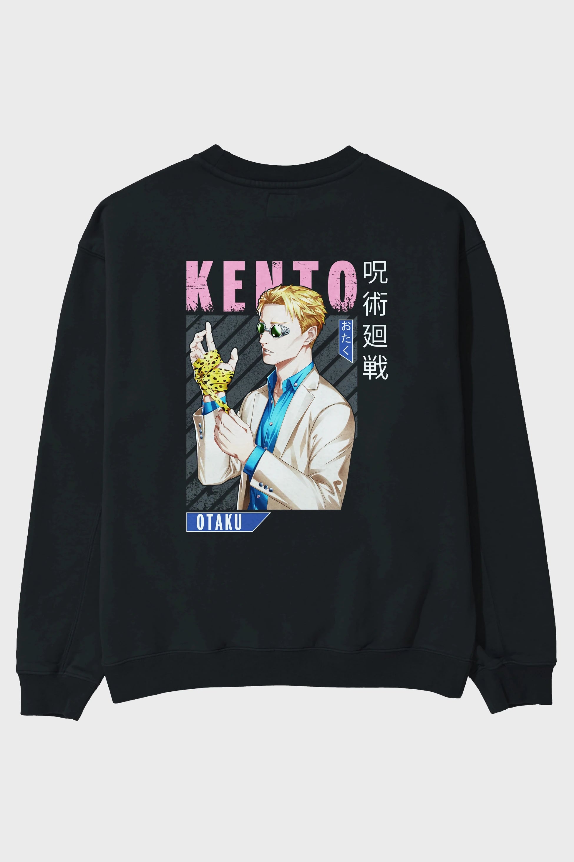 Kento Nanami Anime Arka Baskılı Oversize Sweatshirt Erkek Kadın Unisex